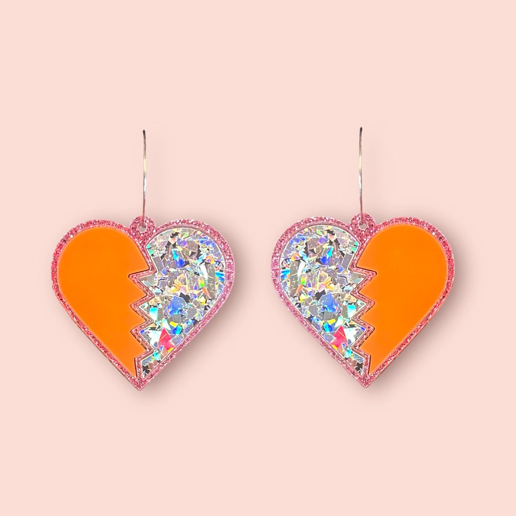 LARGE HEART BREAKER HOOPS (D)