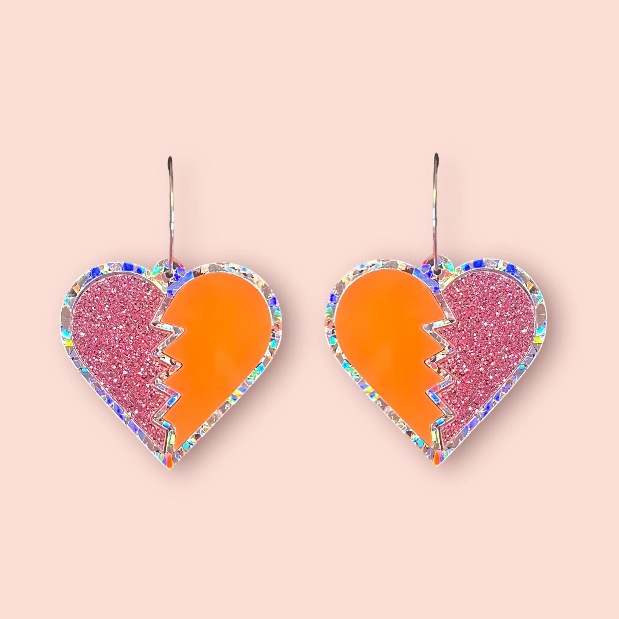 LARGE HEART BREAKER HOOPS (E)
