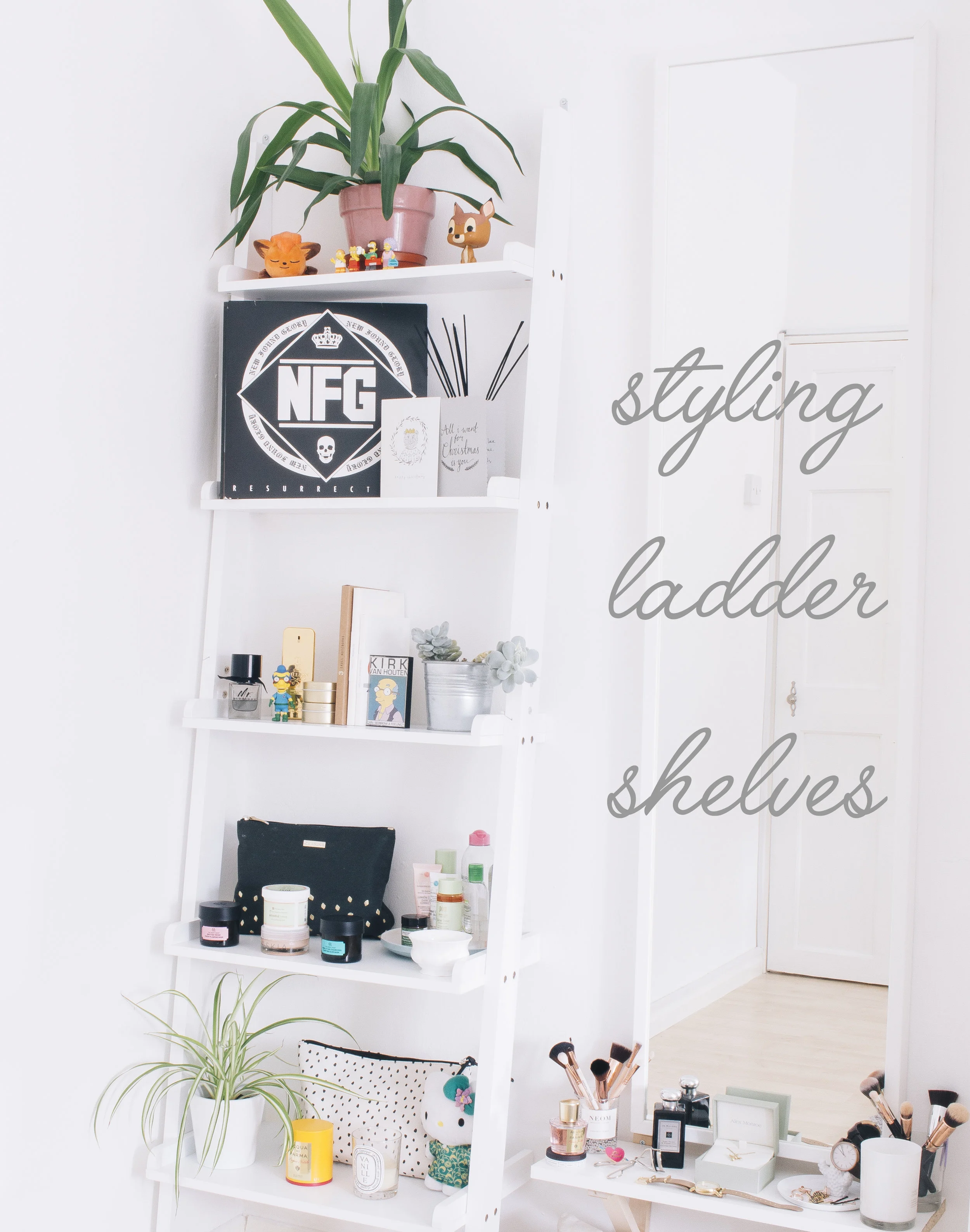 Styling Ladder Shelves