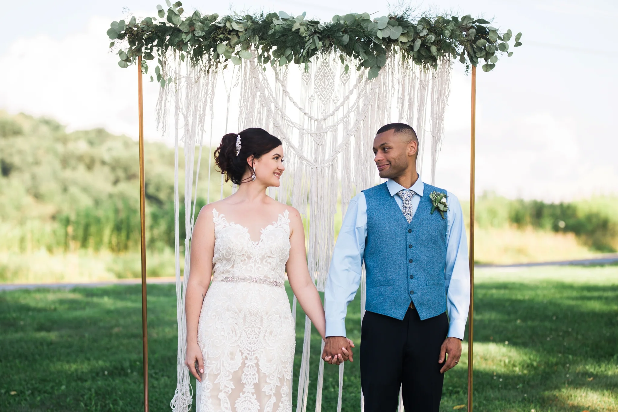 Emily Grace Photography, Lancaster PA Wedding Photographer, Friedman Farms Dallas PA, Boho Geode Wedding