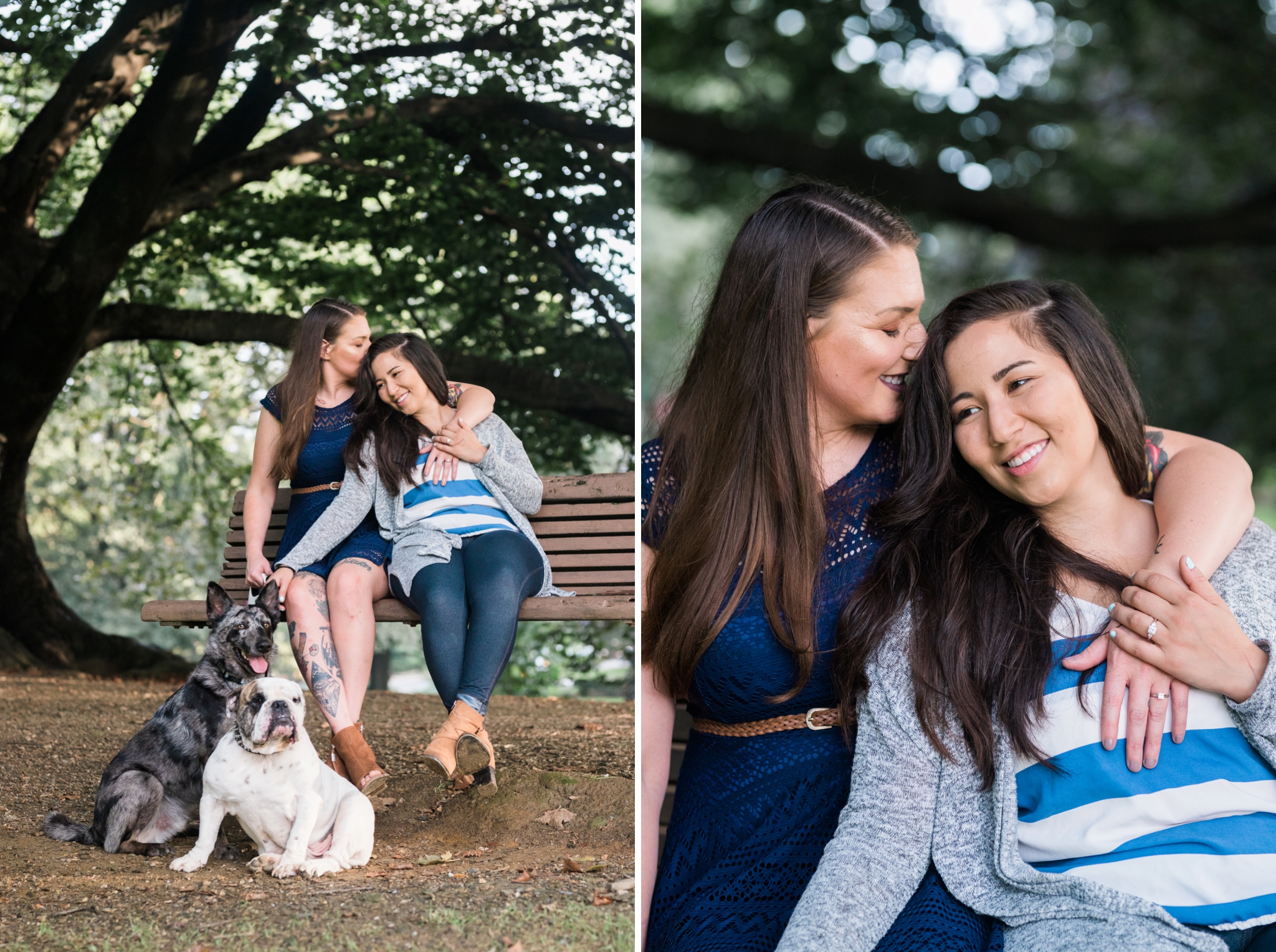 Emily Grace Photo, Lancaster, PA Same-Sex Wedding Photographer, Tellus360 Same-Sex Lesbian Engagement, Photo Session with Dogs