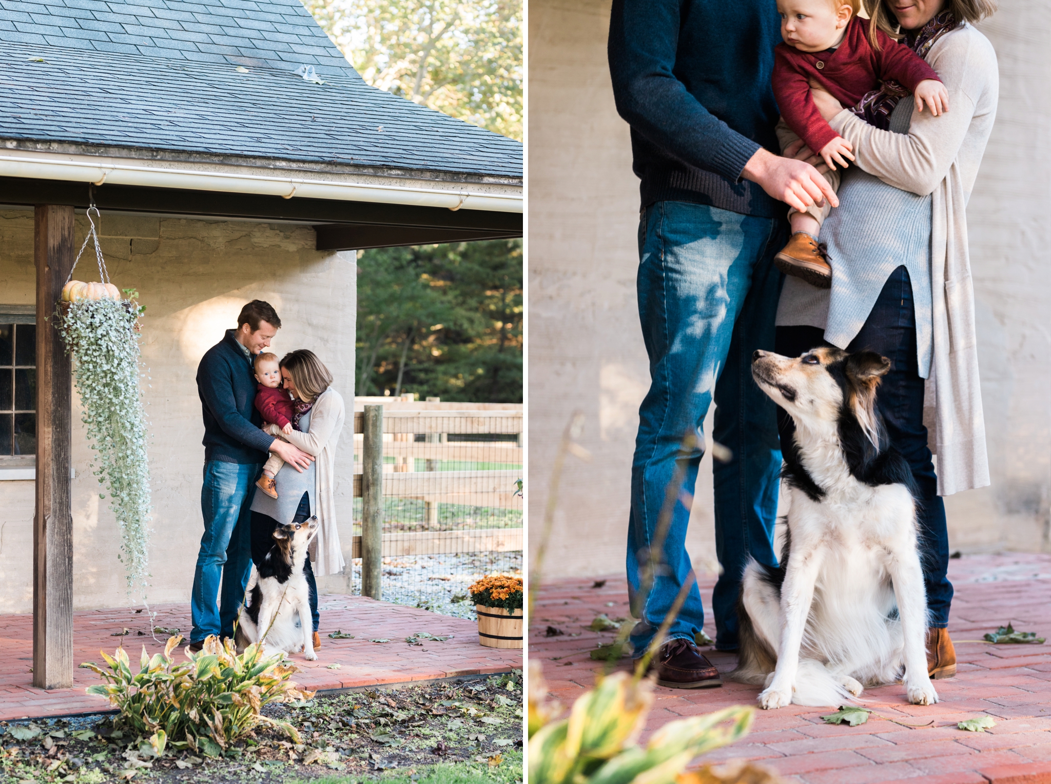 Emily Grace Photography, Lancaster PA Lifestyle Photographer, Fall Family Portraits, Family Photos with Dog