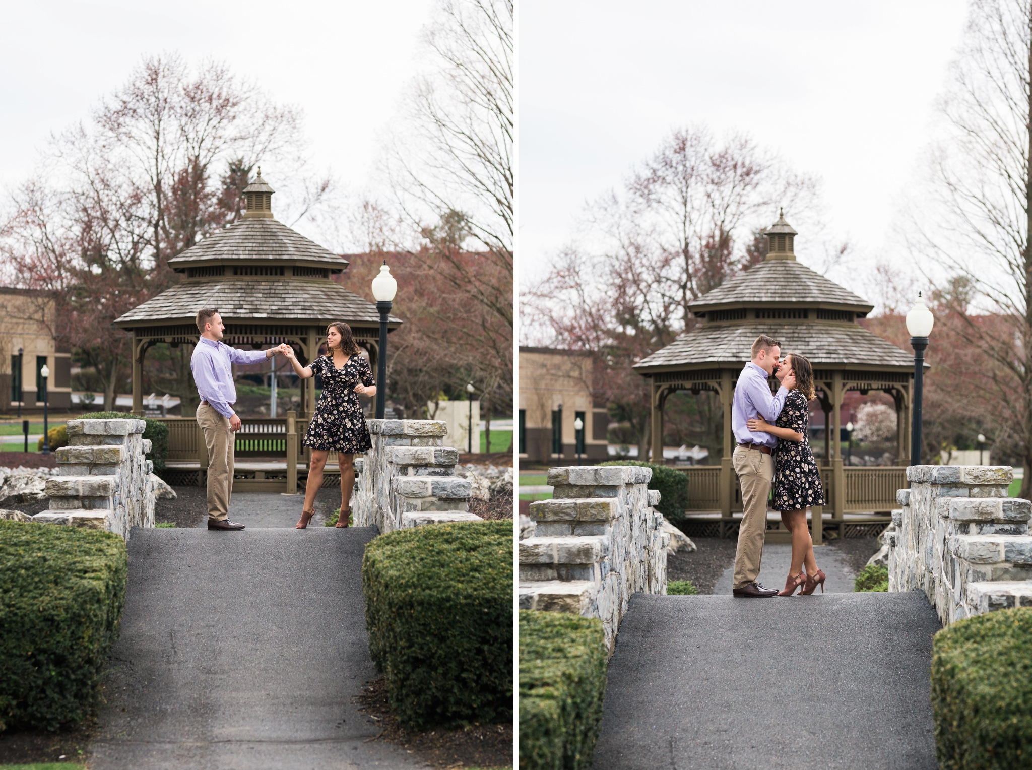 Emily Grace Photography, Lancaster PA Wedding Photographer, Photography for Joyful Couples, Greenfield Corporate Center Park Engagement Session, Gazebo Portraits