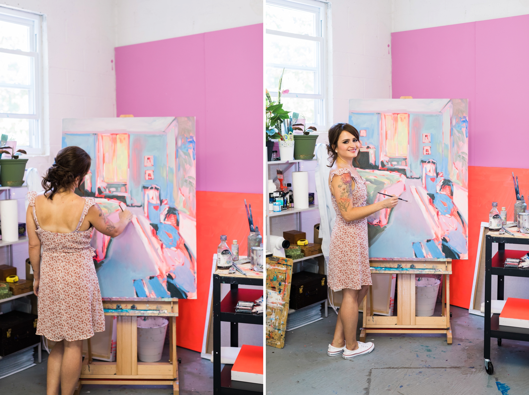 Emily Grace Photography, Lancaster PA Brand Photographer, Philly Based Artist Portrait, Ekaterina Popova, Create! Magazine, 1241 Carpenter Studios, Artspace 1241