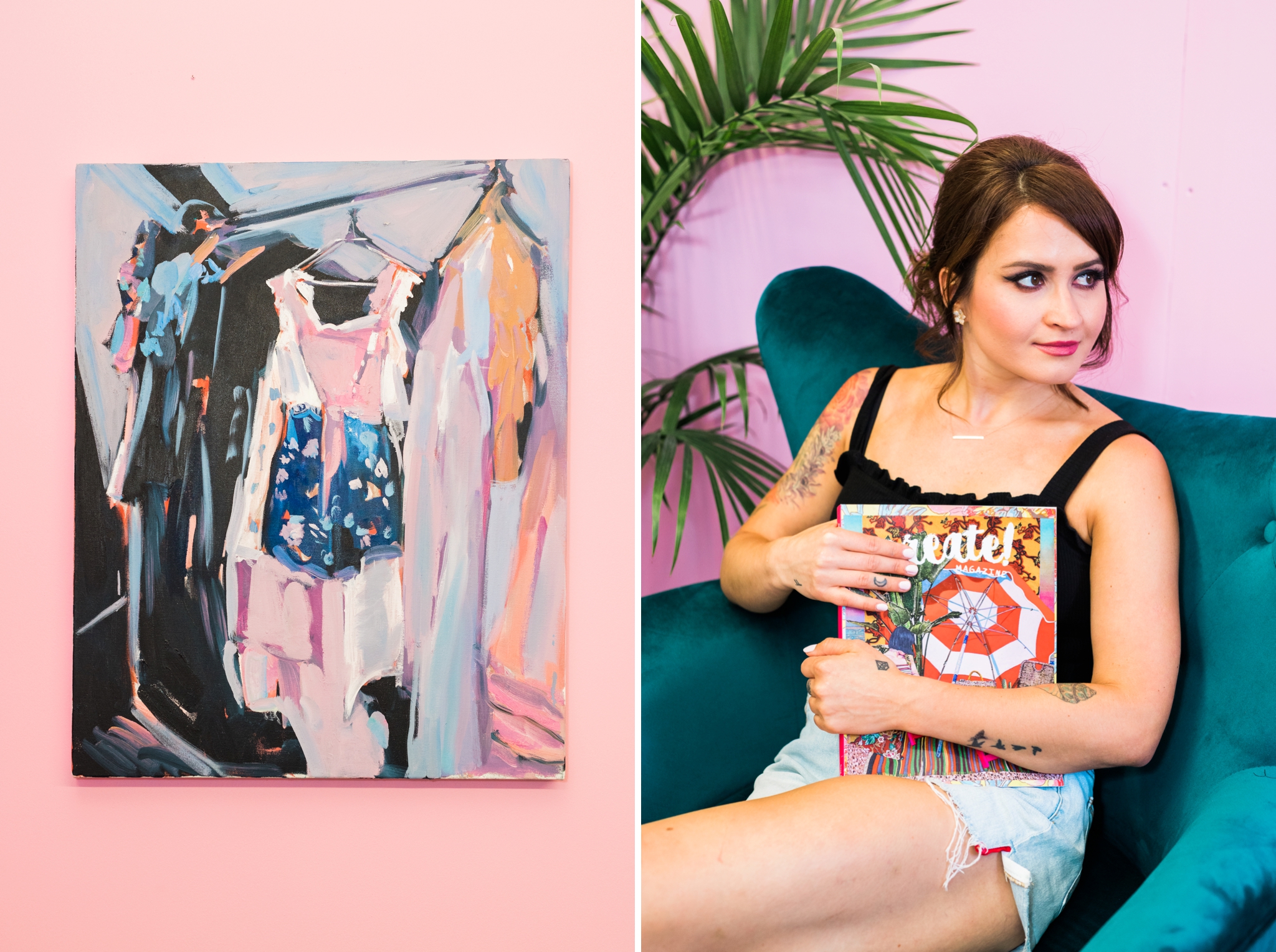 Emily Grace Photography, Lancaster PA Brand Photographer, Philly Based Artist Portrait, Ekaterina Popova, Create! Magazine, 1241 Carpenter Studios, Artspace 1241