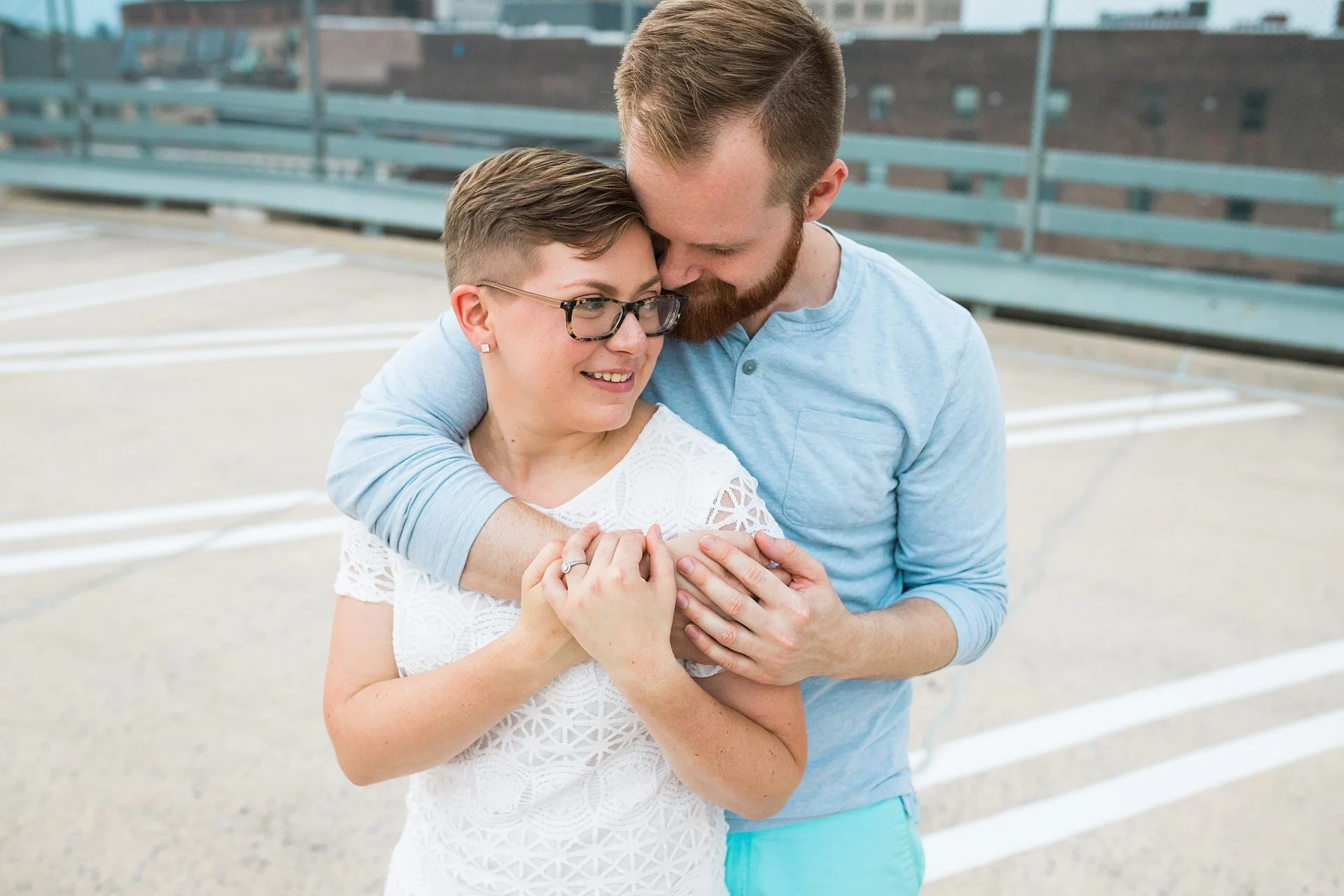 Emily + Matt | Downtown Lancaster City Engagement Session | Lancaster, PA