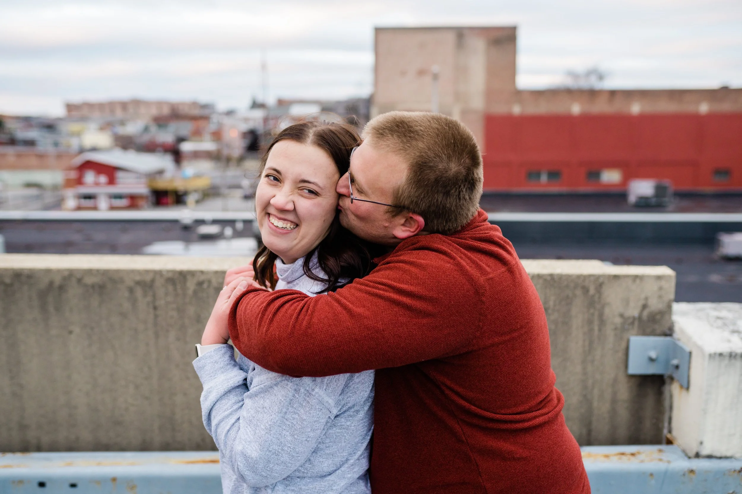 Emily + John | Downtown Lancaster Engagement Session | Lancaster, PA