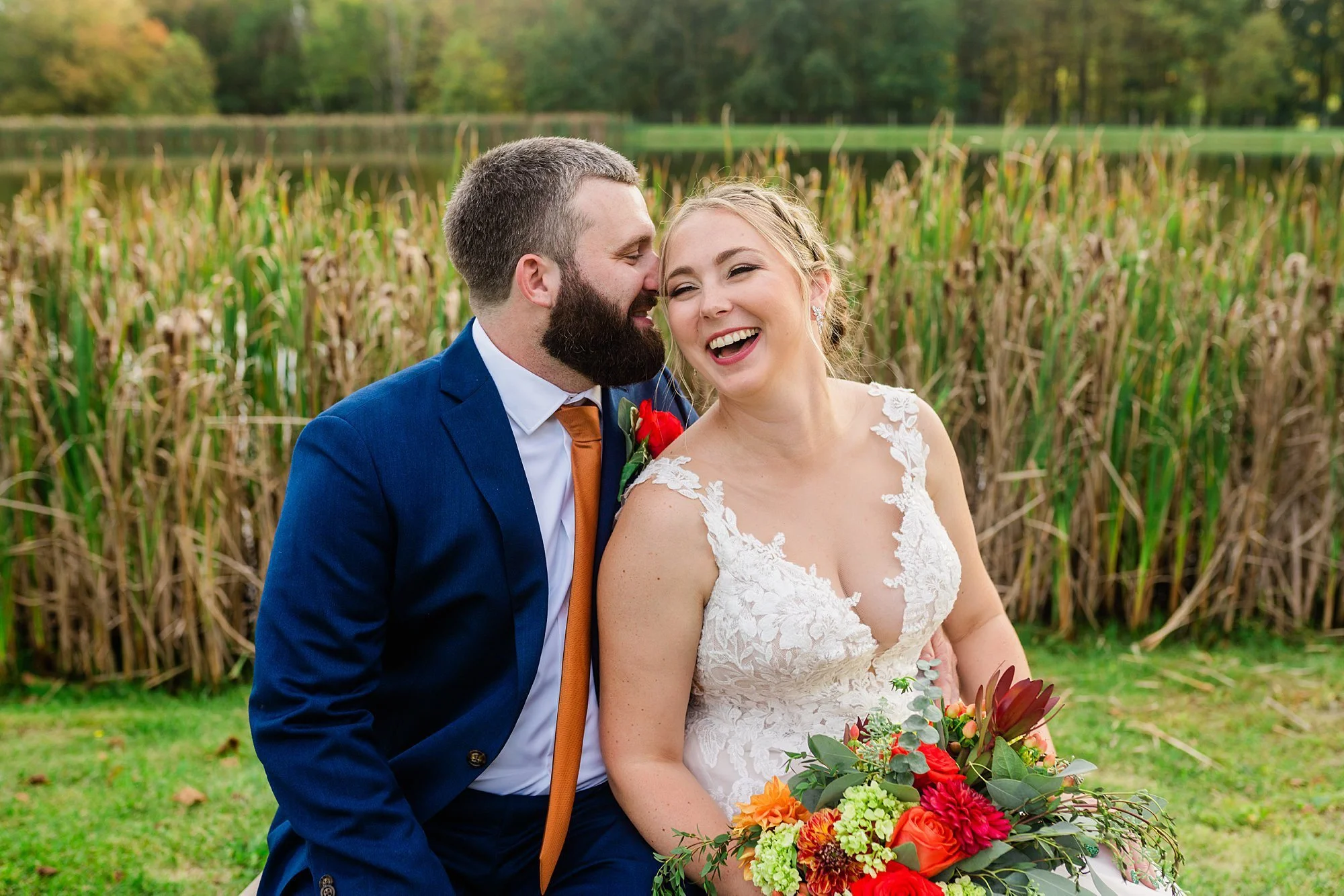 Kendra + Chris | The Barns at Elizabeth Farms Fall Wedding | Lititz, PA