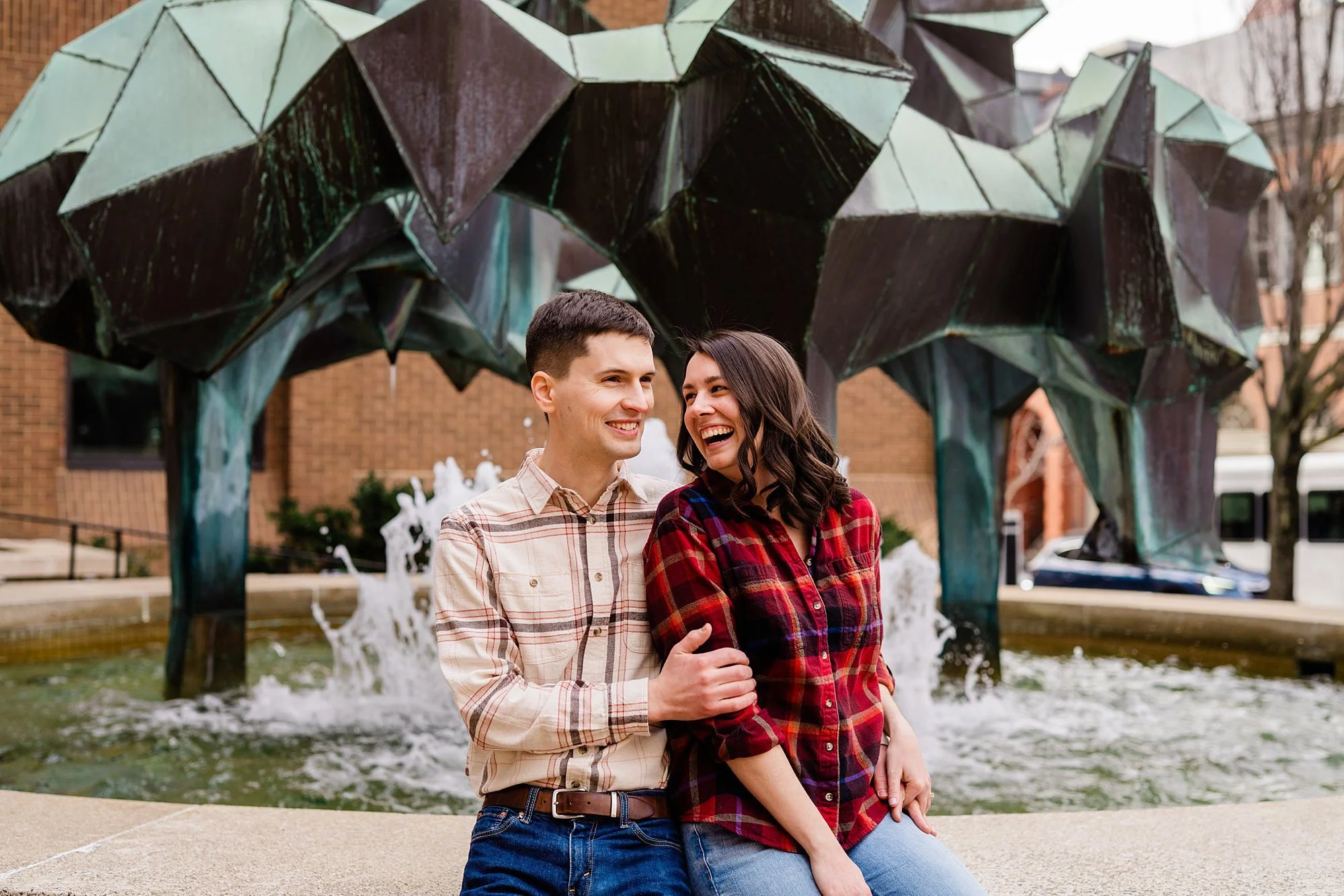 Tricia + Kyle | Lancaster City Winter Engagement | Lancaster, PA