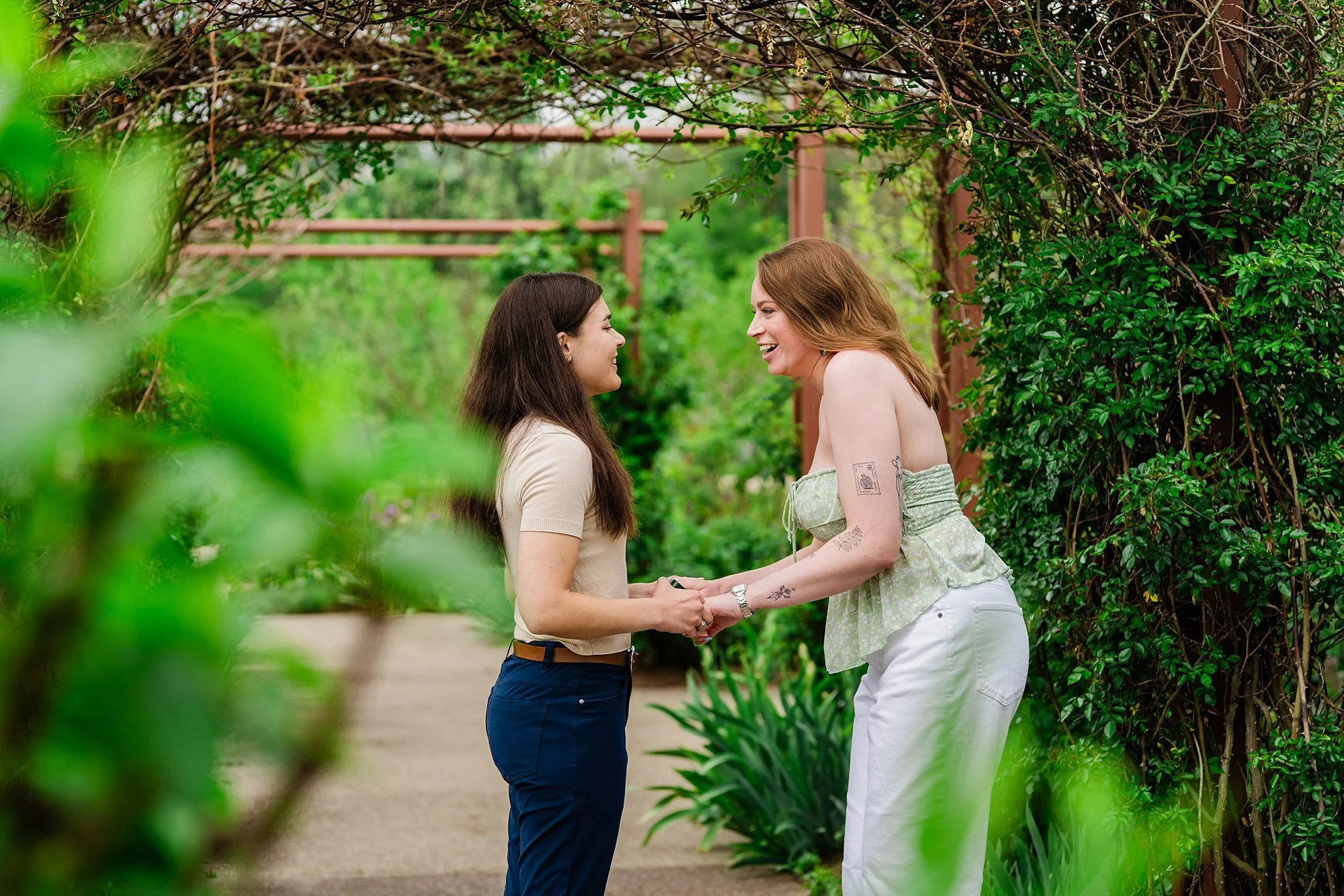 Emily Grace Photo, LGBTQ friendly wedding photographer State College, Lesbian surprise proposal, LGBTQ surprise proposal, Arboretum at Penn State Engagement Photos