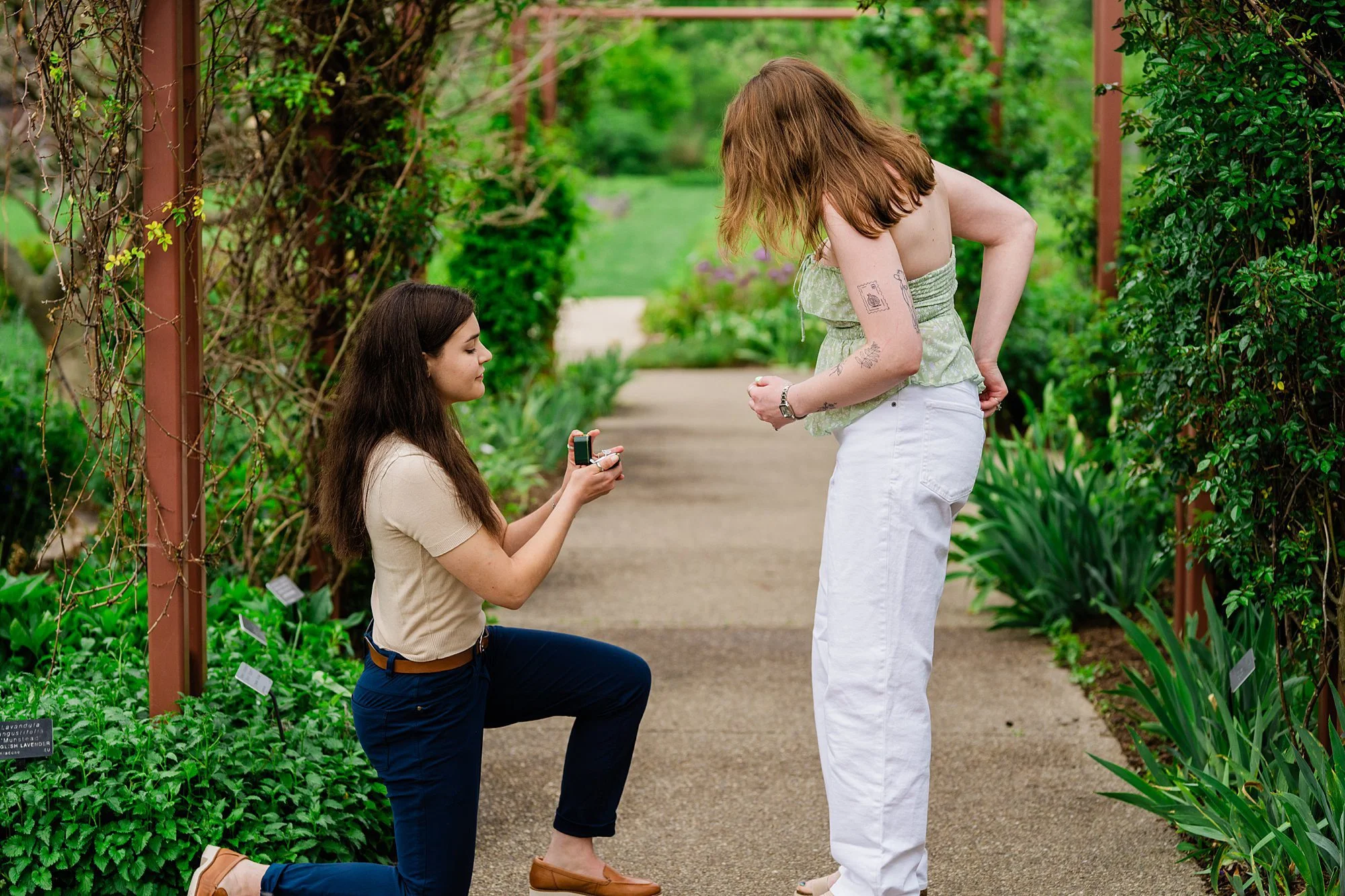 Emily Grace Photo, LGBTQ friendly wedding photographer State College, Lesbian surprise proposal, LGBTQ surprise proposal, Arboretum at Penn State Engagement Photos