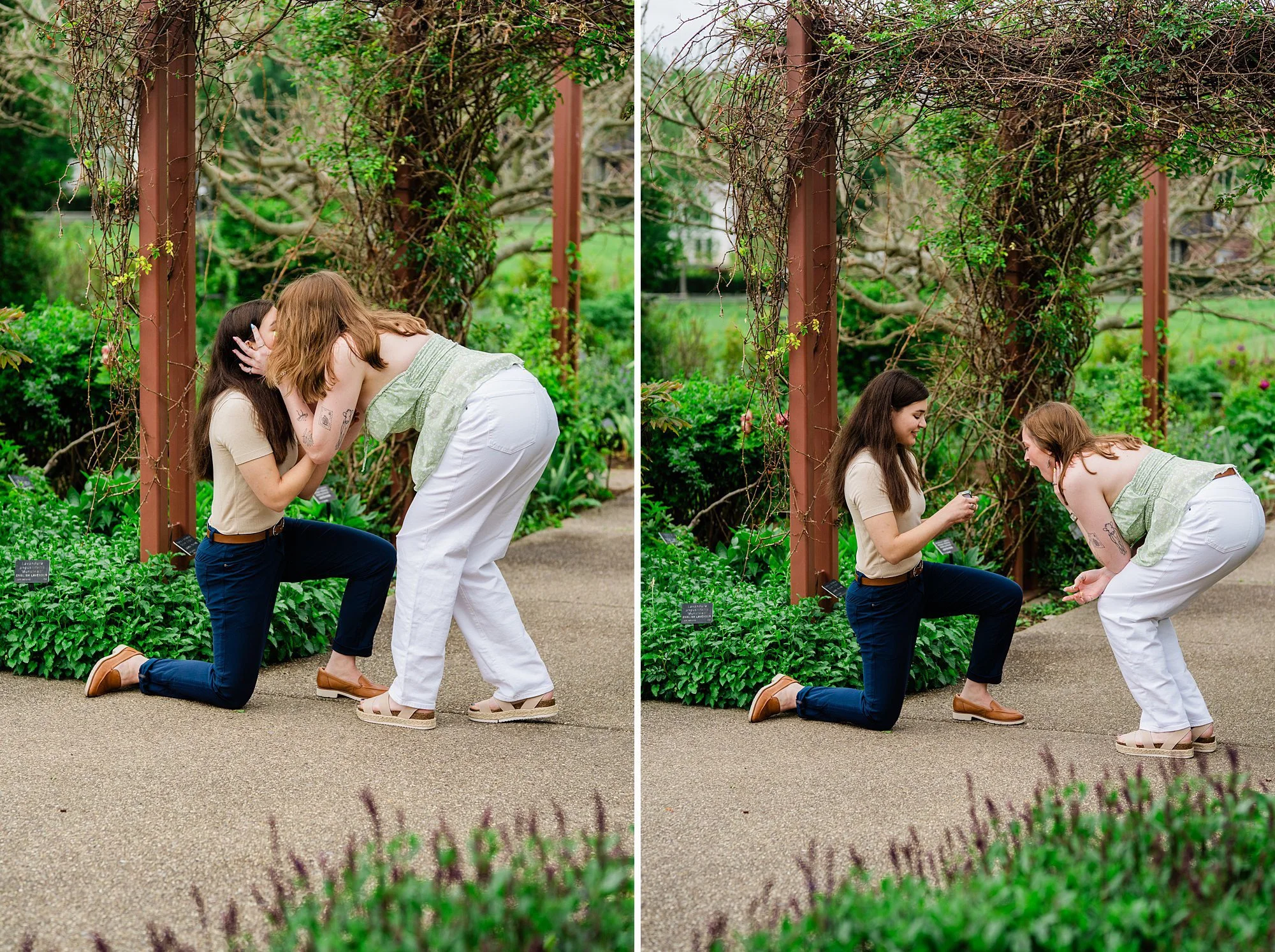 Emily Grace Photo, LGBTQ friendly wedding photographer State College, Lesbian surprise proposal, LGBTQ surprise proposal, Arboretum at Penn State Engagement Photos