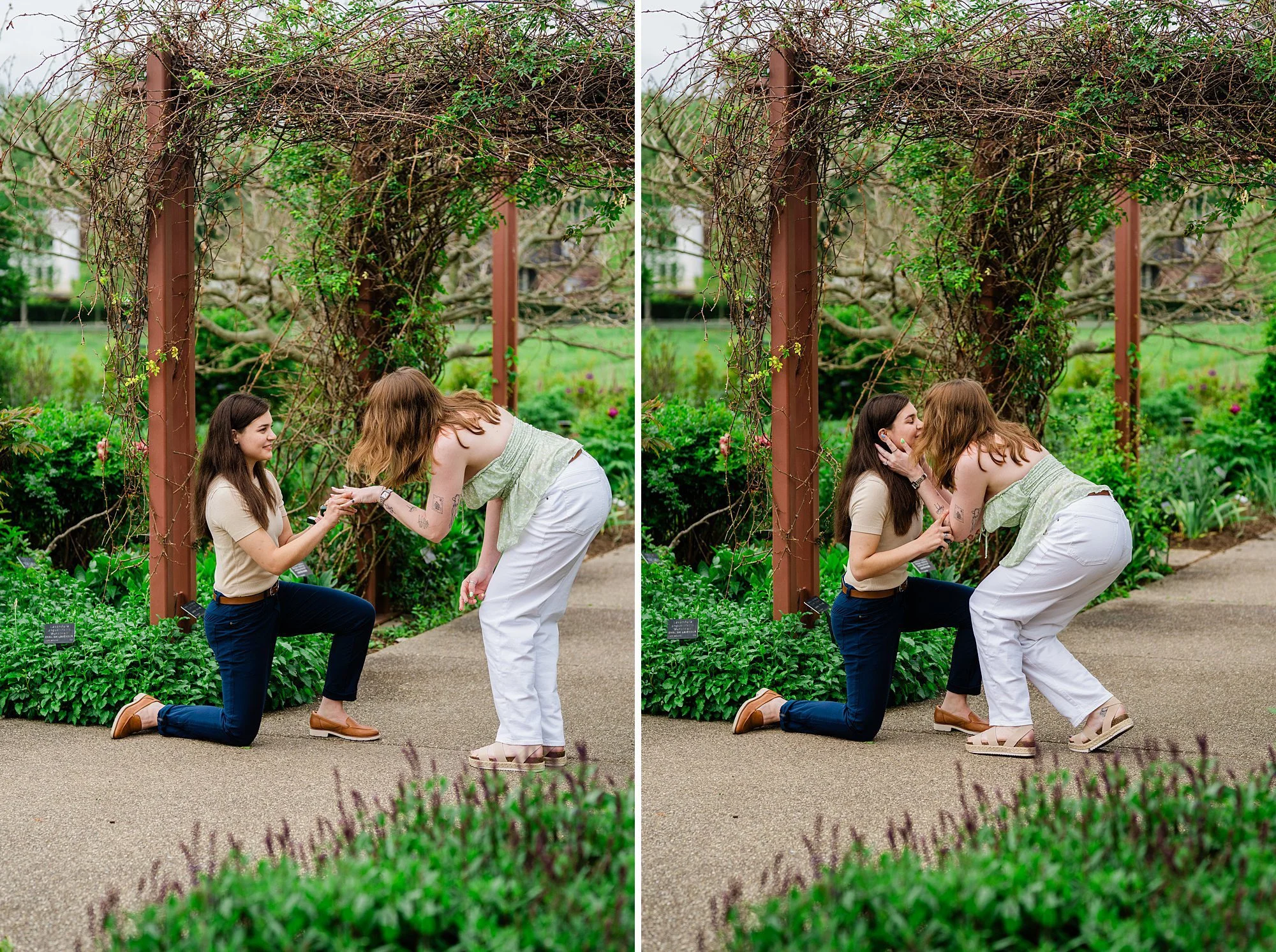 Emily Grace Photo, LGBTQ friendly wedding photographer State College, Lesbian surprise proposal, LGBTQ surprise proposal, Arboretum at Penn State Engagement Photos