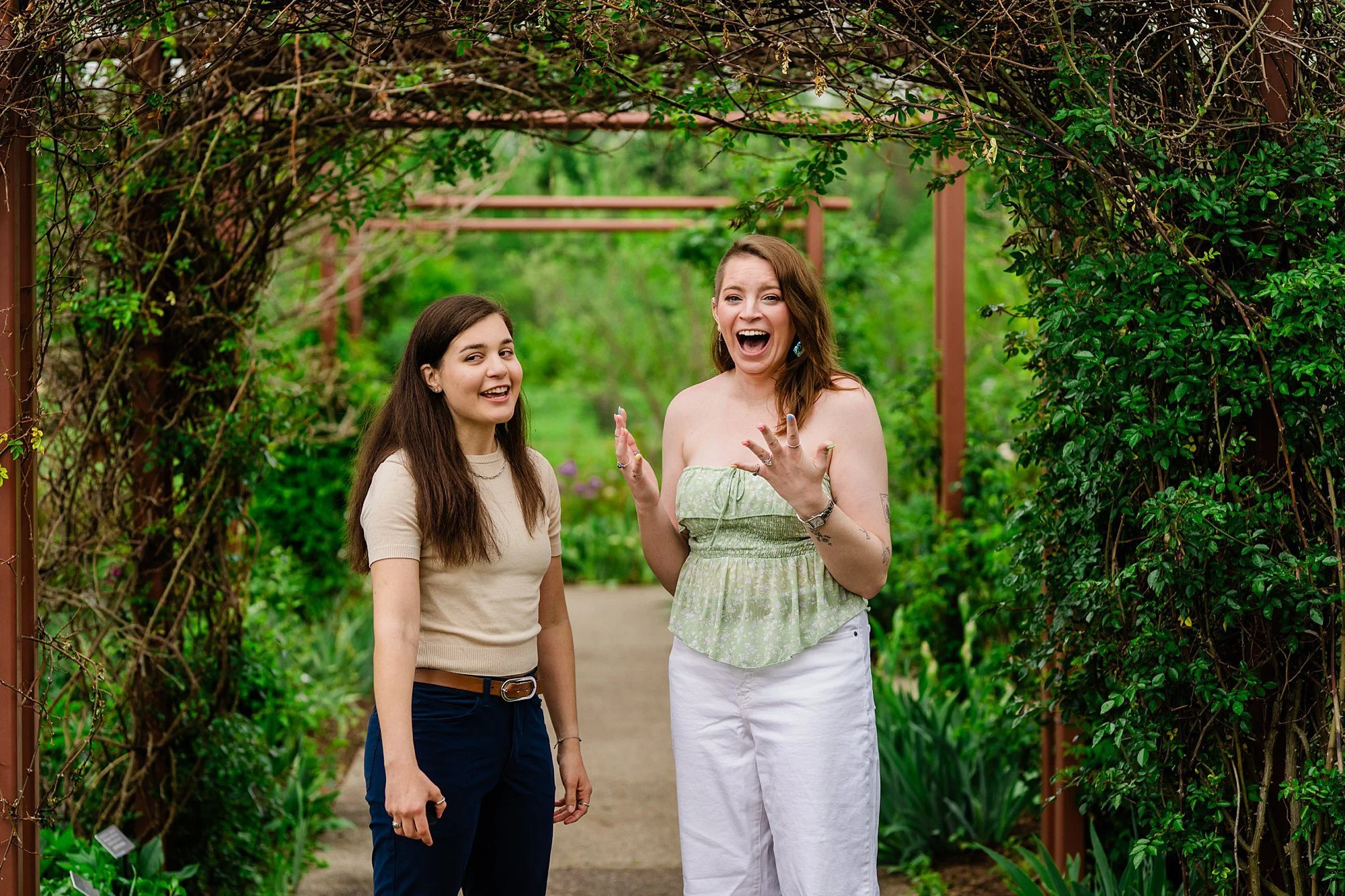 Emily Grace Photo, LGBTQ friendly wedding photographer State College, Lesbian surprise proposal, LGBTQ surprise proposal, Arboretum at Penn State Engagement Photos