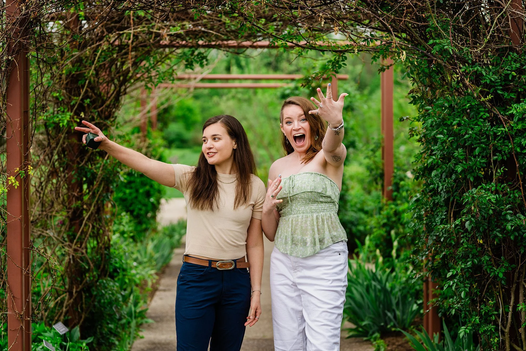 Emily Grace Photo, LGBTQ friendly wedding photographer State College, Lesbian surprise proposal, LGBTQ surprise proposal, Arboretum at Penn State Engagement Photos