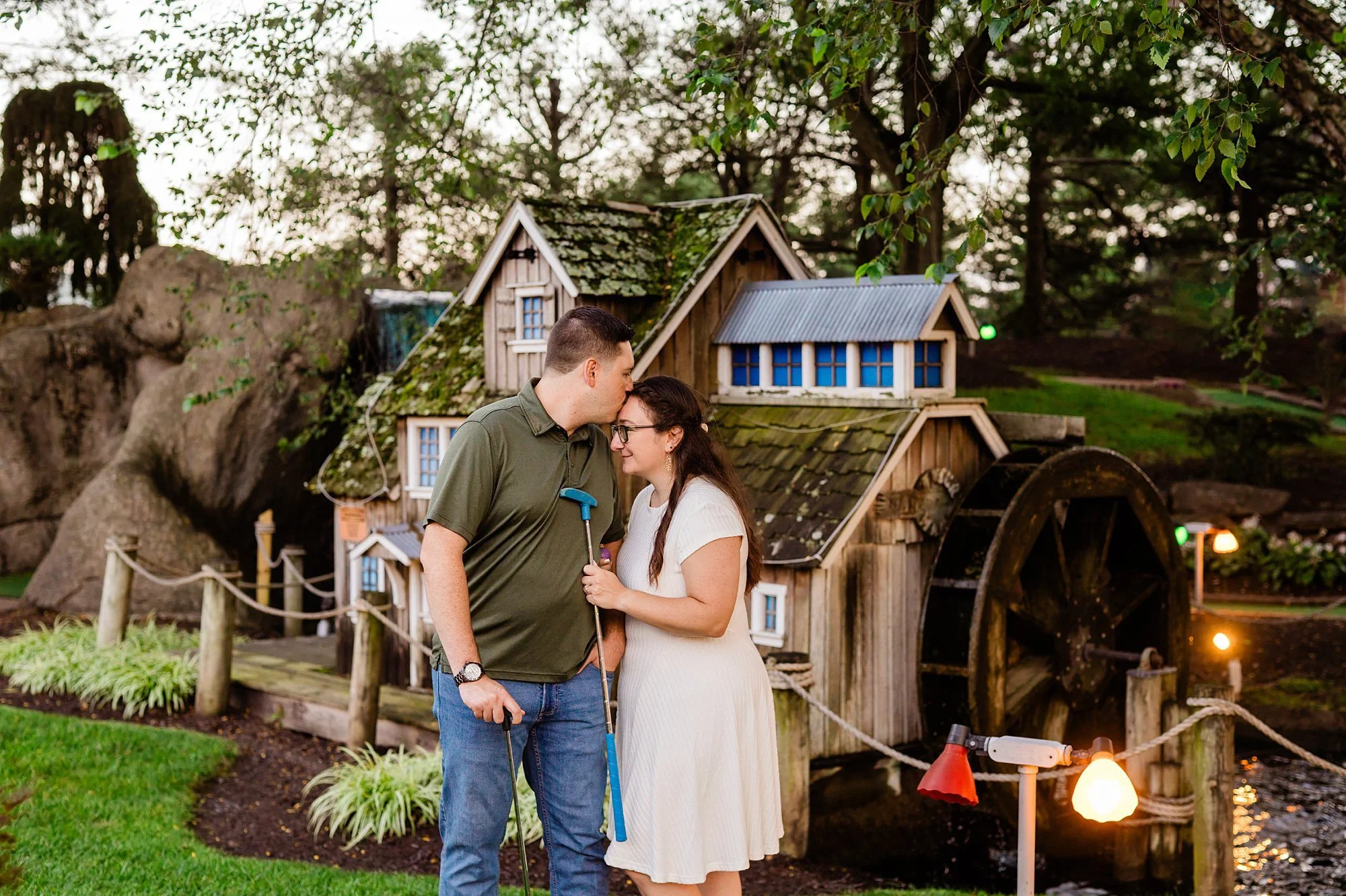 Emily Grace Photo, Mini Golf Engagement Photos, Adventure Sports Hershey, Adventure Sports Hershey Engagement Photos, Hershey PA Engagement Photos