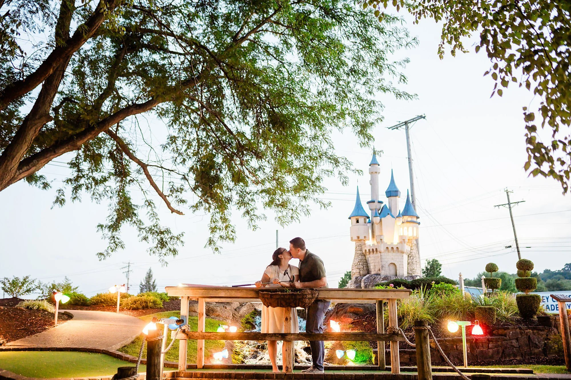 Emily Grace Photo, Mini Golf Engagement Photos, Adventure Sports Hershey, Adventure Sports Hershey Engagement Photos, Hershey PA Engagement Photos