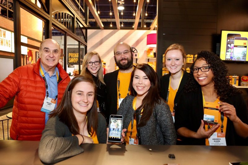 Presenting the KODAK WINNING FOTOS App at CES 2017 at the official Kodak booth.