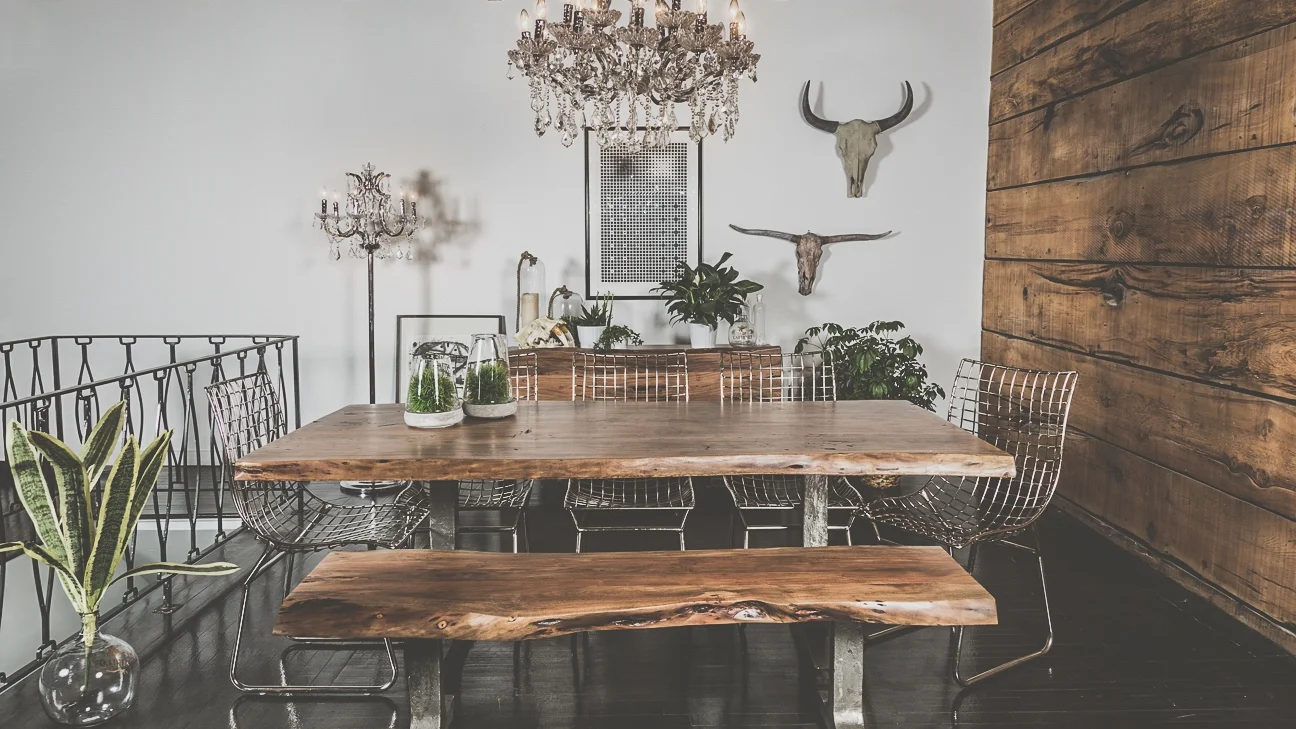 Farmhouse Table & Bench