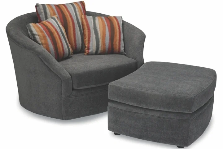 Whirl Swivel Chair & Ottoman