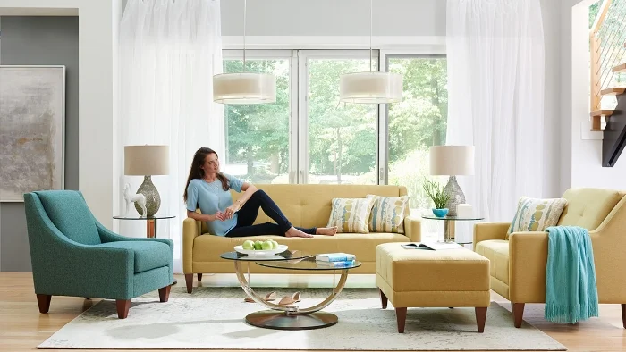 Verve Collection available as: Sofa, Chair and a Half