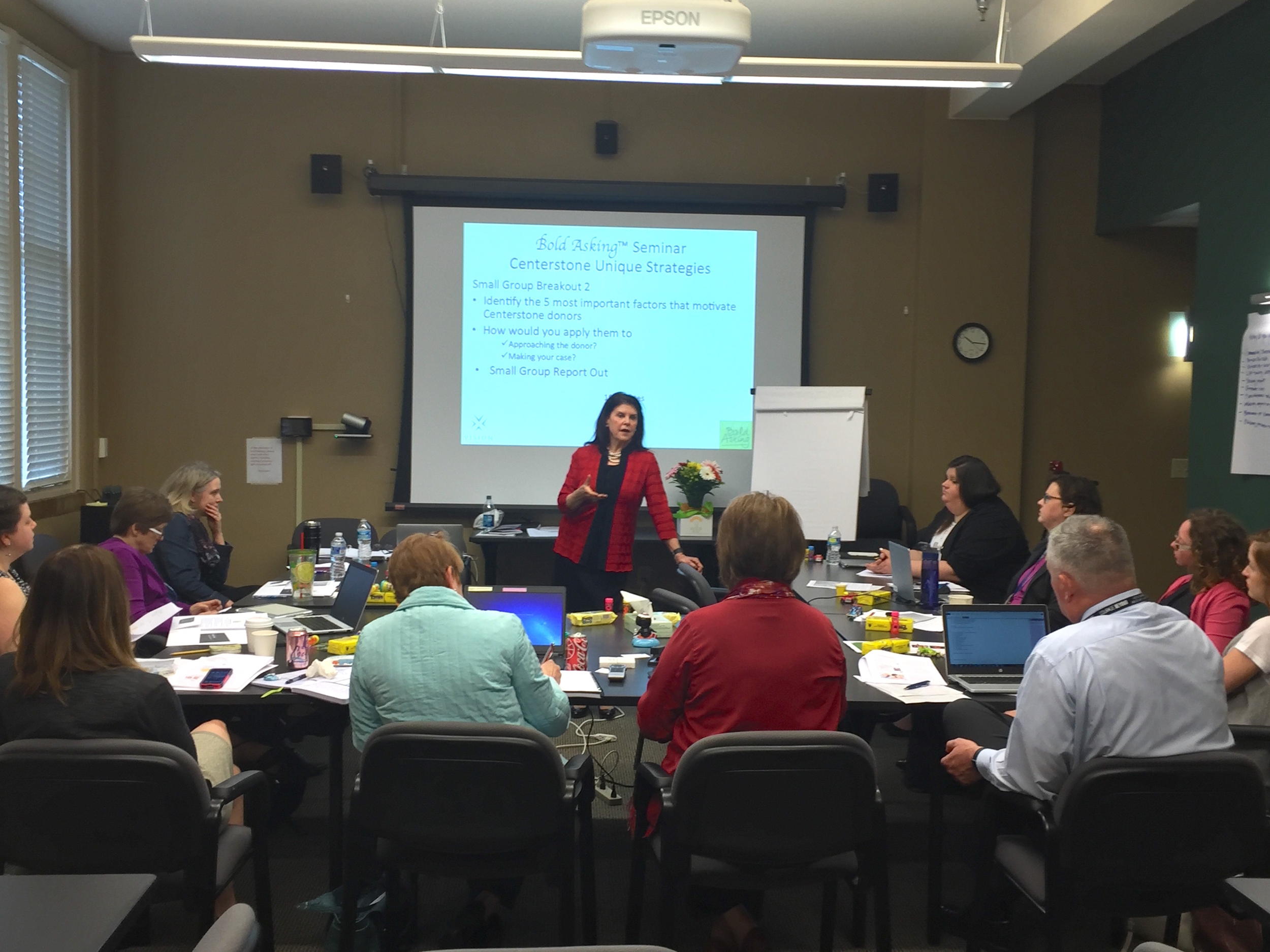 Susan explores active listening during our Bold Asking ™ seminar with the Centerstone Foundation.