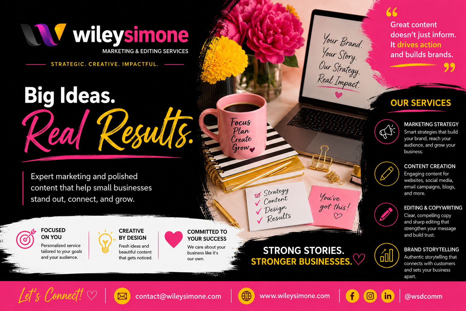 Hire Wiley Simone Digital to help reach your business goals