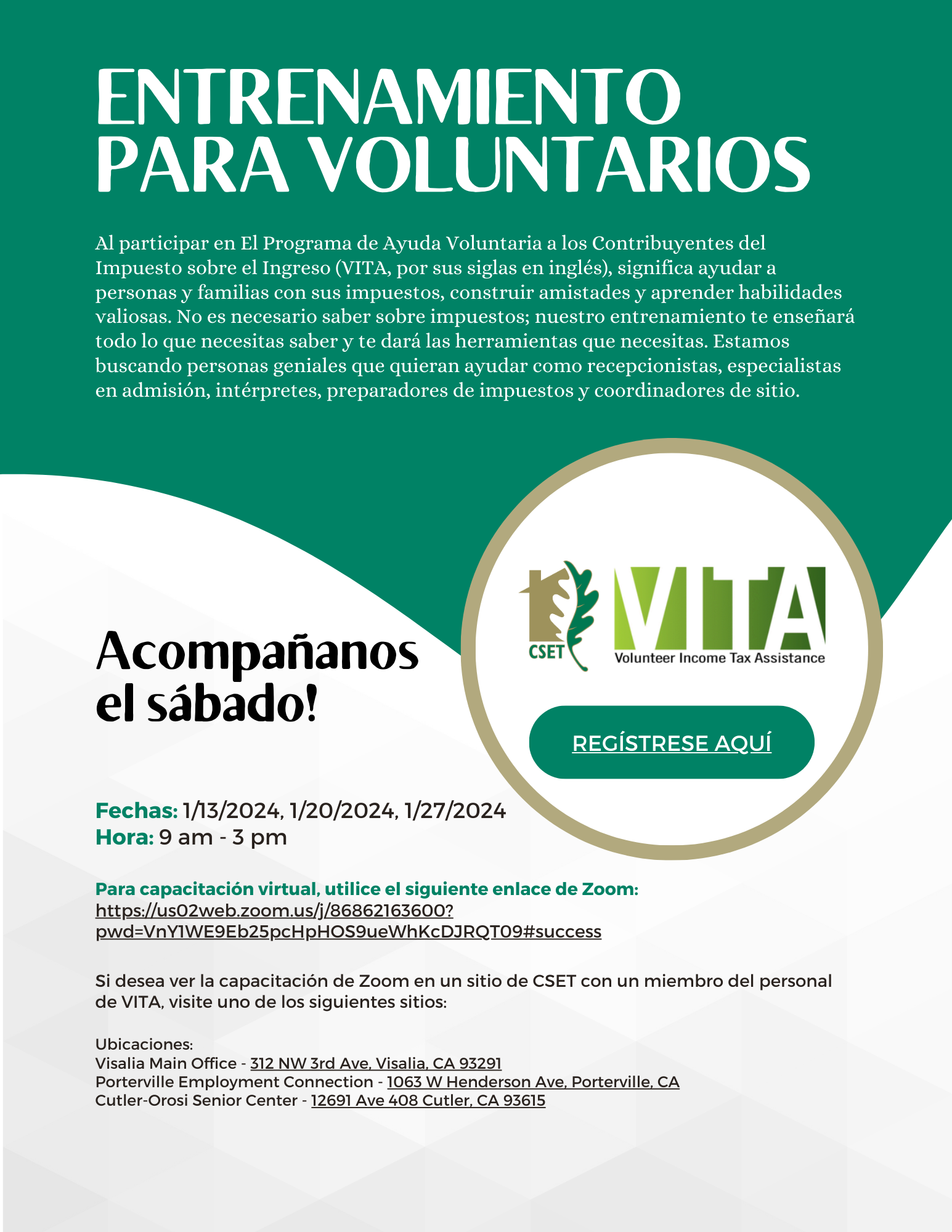 VITA Volunteer Training Flyer 2024 (Spanish).png