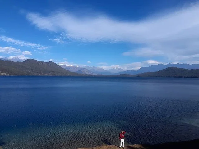 Dr. Ojha Sr looking for something at Rara.