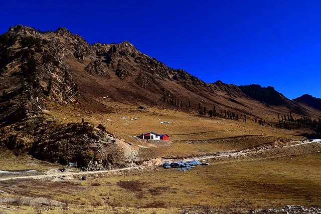 High up in the Himalayas.