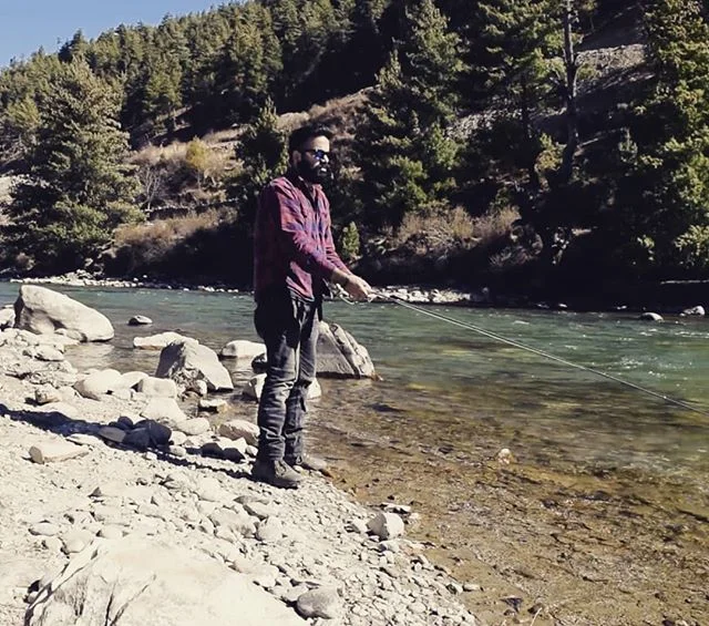 Went fly fishing in the Himalayas and caught a big fat nothing. Thanks @jacob_tunney