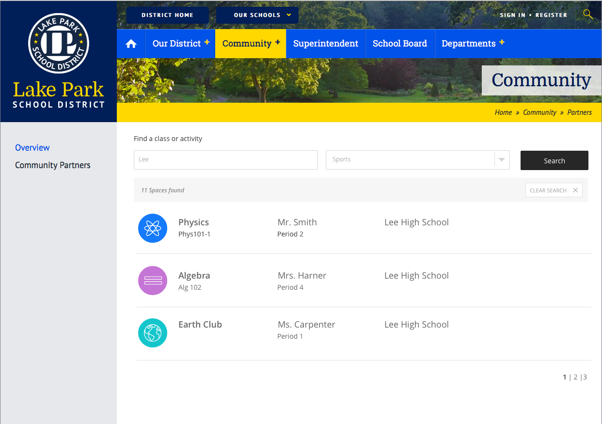 Spaces on End User Sites