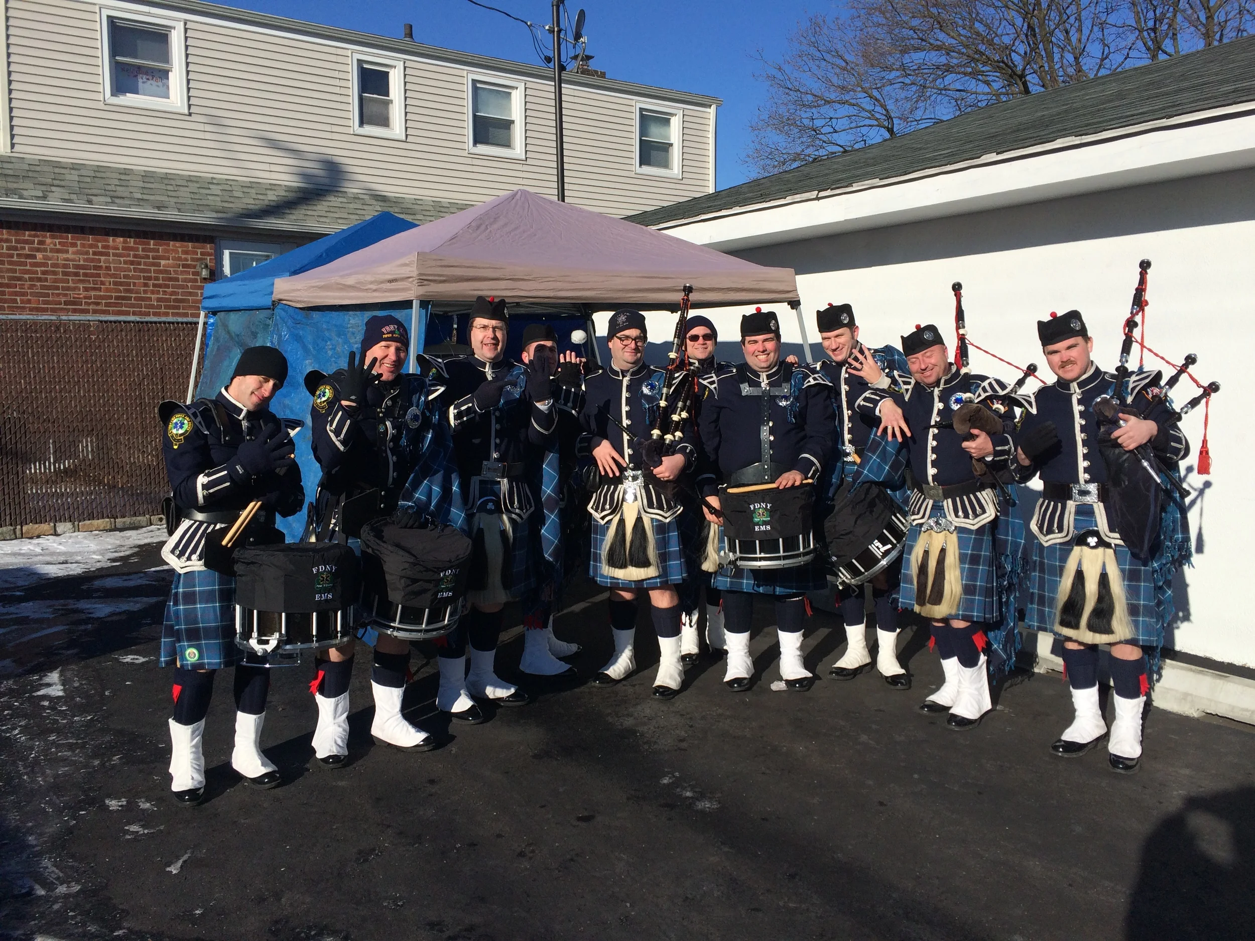 Turning Out For A Brother's Last Walk On A Cold February Morning (2015)