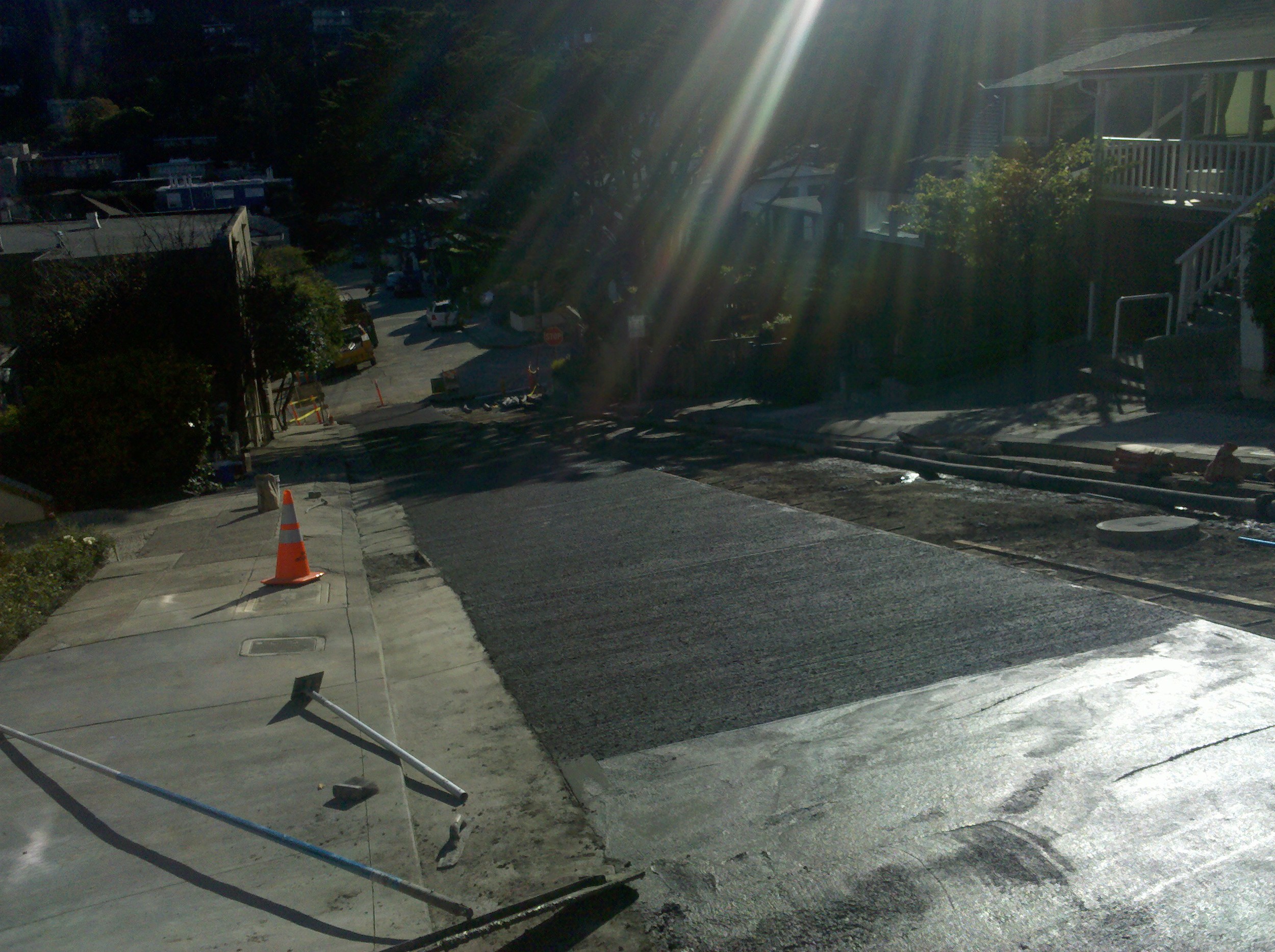 Concrete Street Finished -  Sausalito, CA