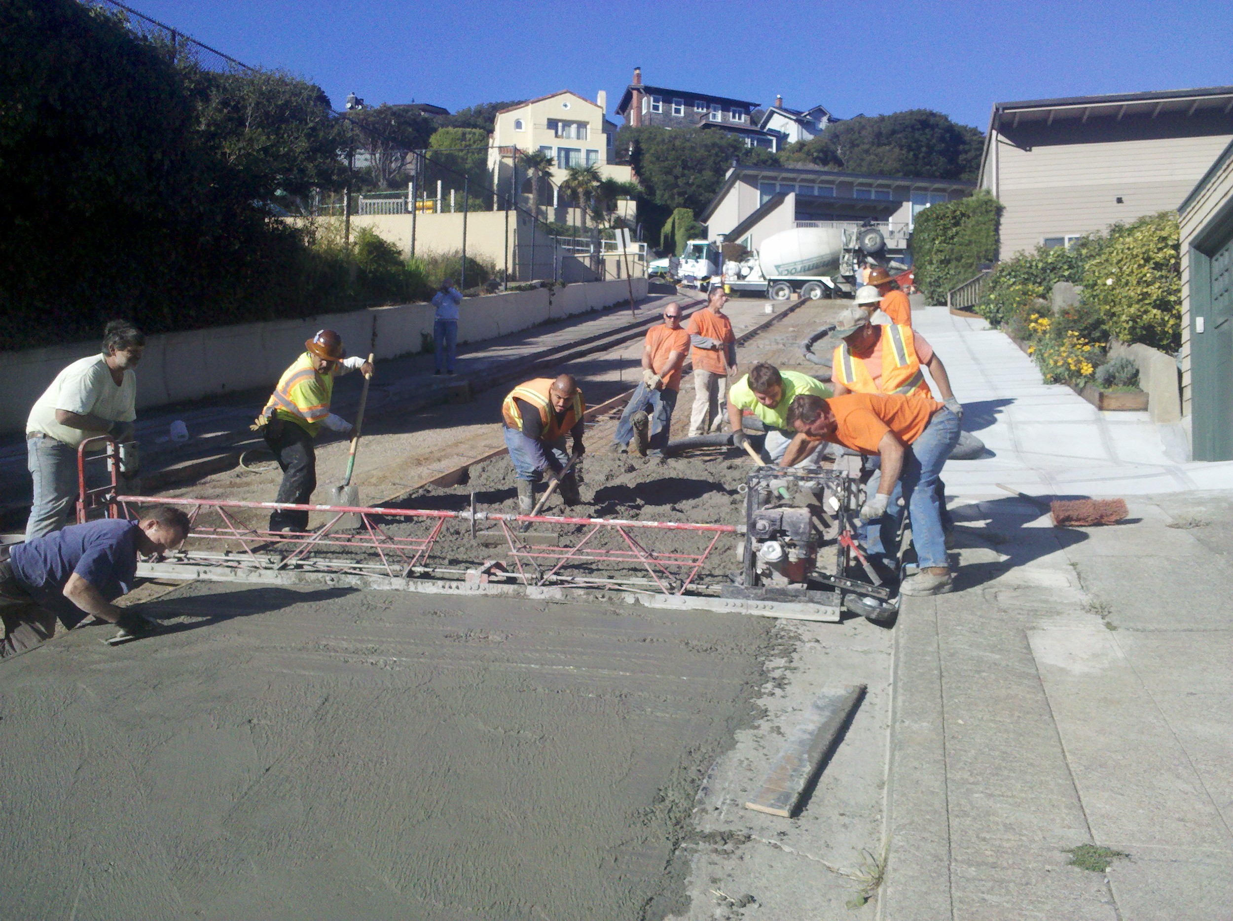 Concrete Street Work - Sausalito, CA