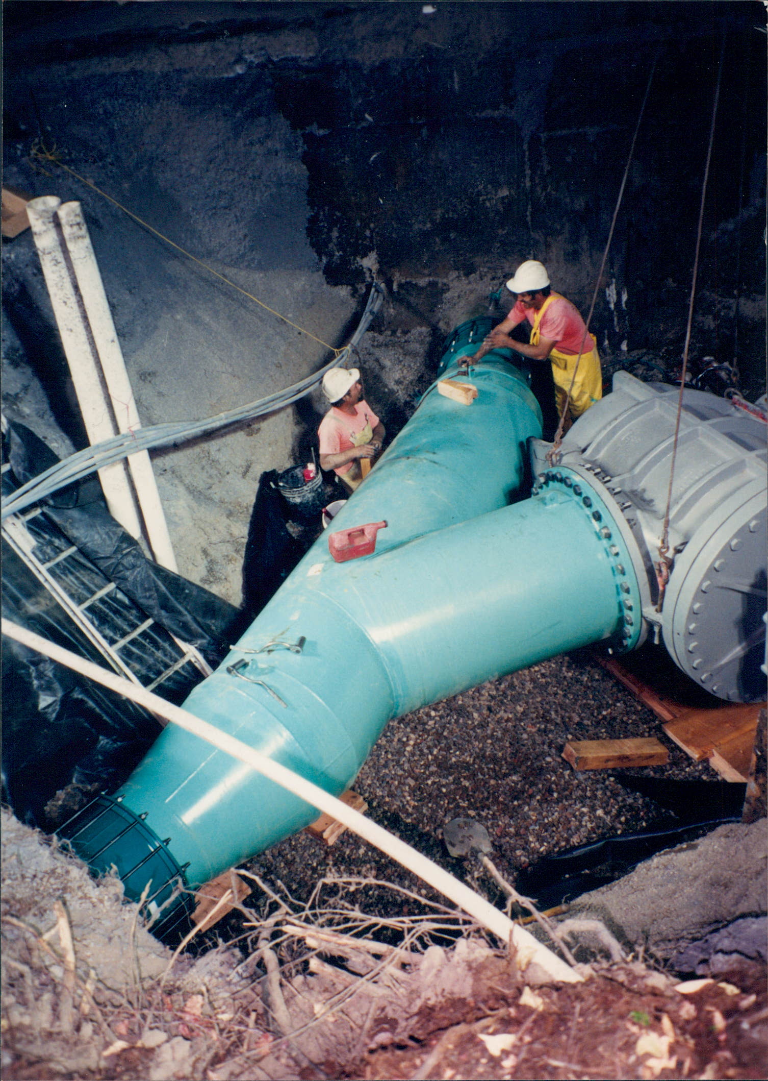 Large Tie In @ Sewer Plant - San Rafael, Ca