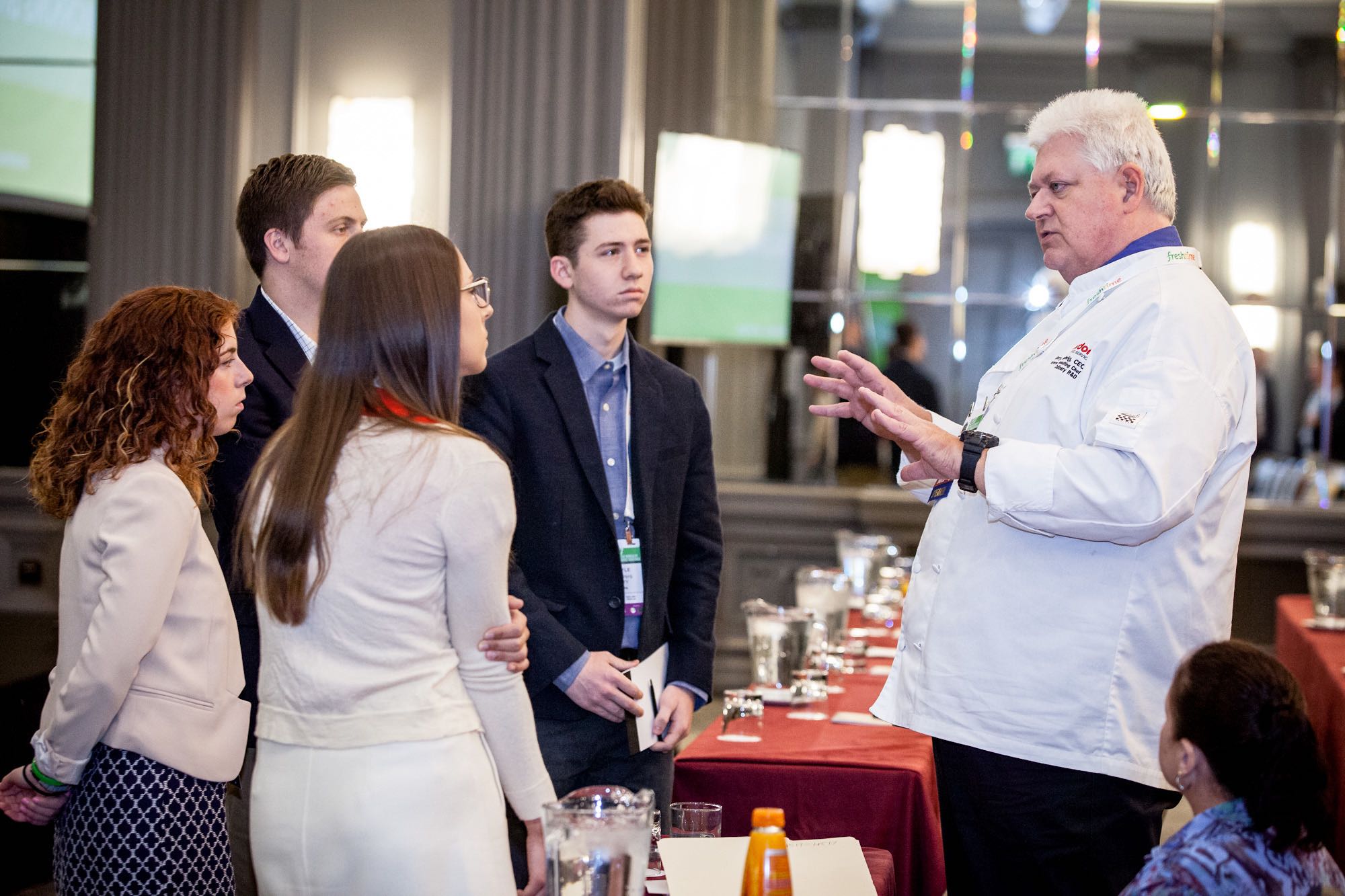 Gerry Ludwig of Gordon Food Service, shares his wisdom with delegates after a great presentation at The London Produce Show. 