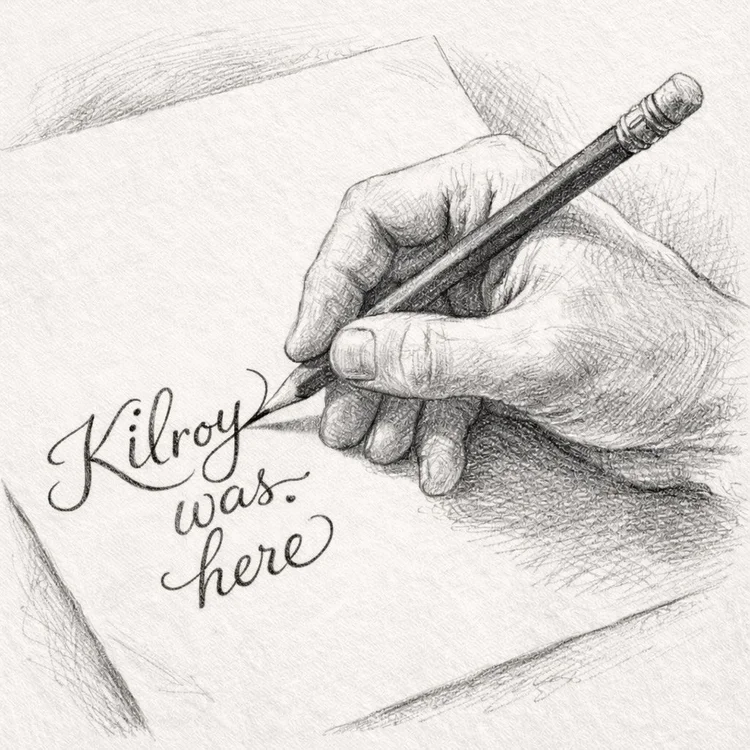 Kilroy Was Here illustration