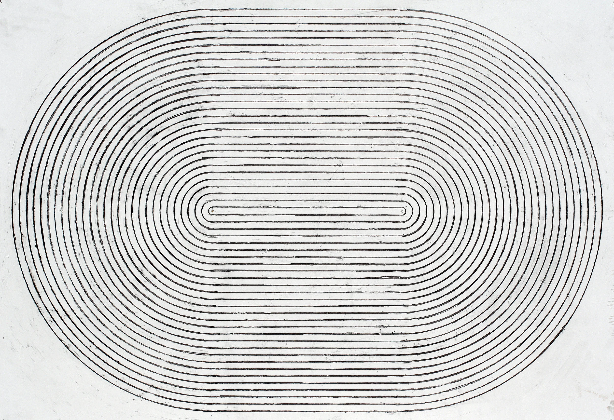 Optic Drawing #9, 2014, 32x44, graphite on paper