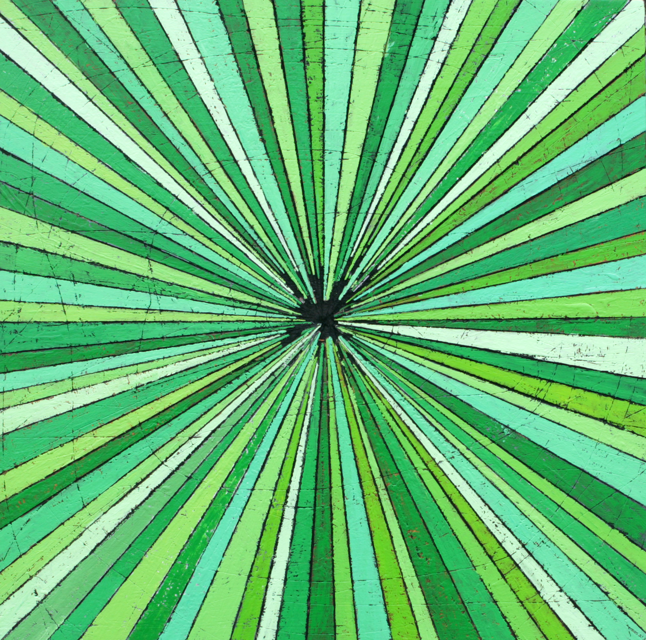 GreenFission, 2011, 24x24, acrylic on panel