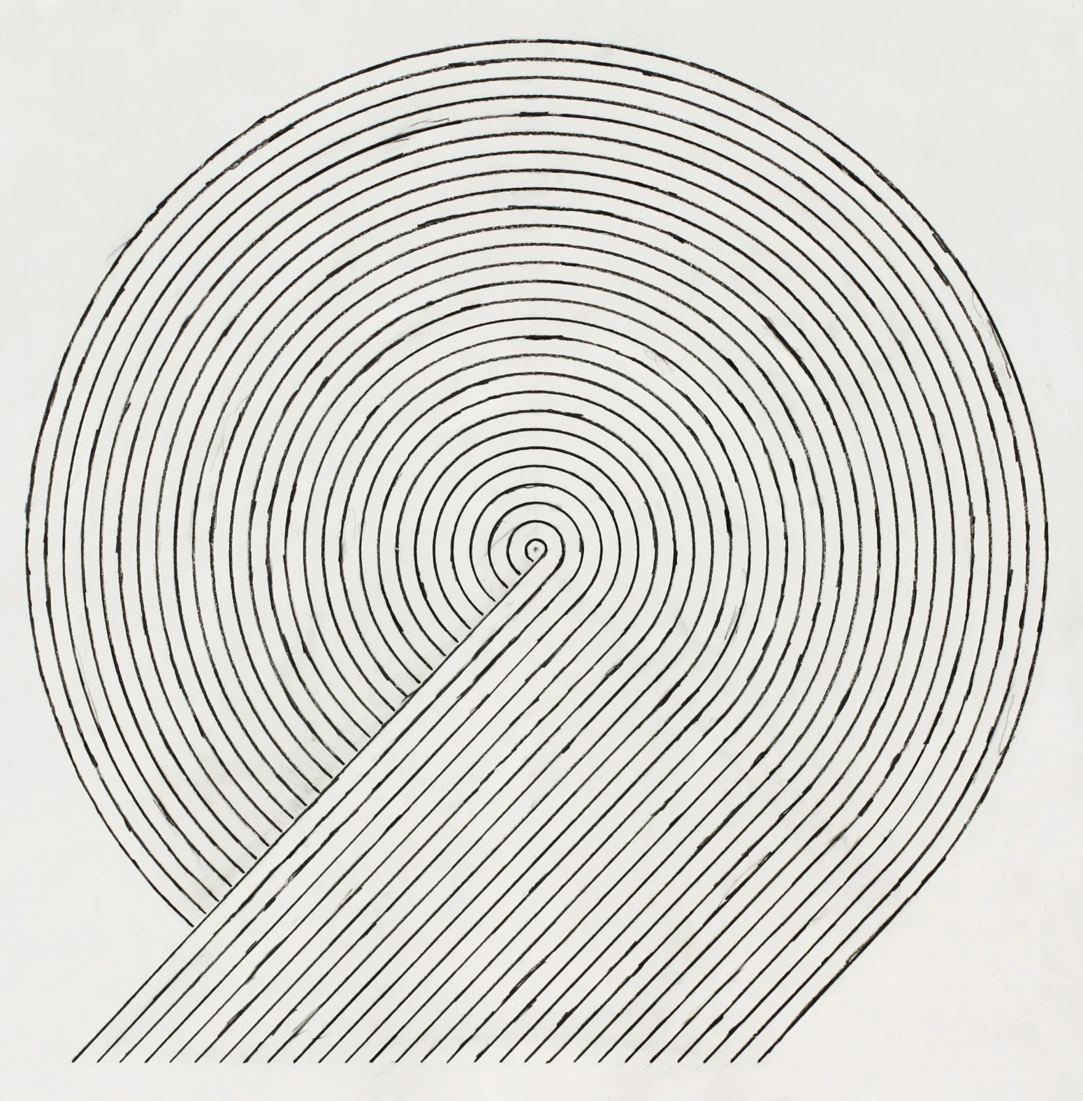 Optic Drawing #40, 2014, 30x30, graphite on paper
