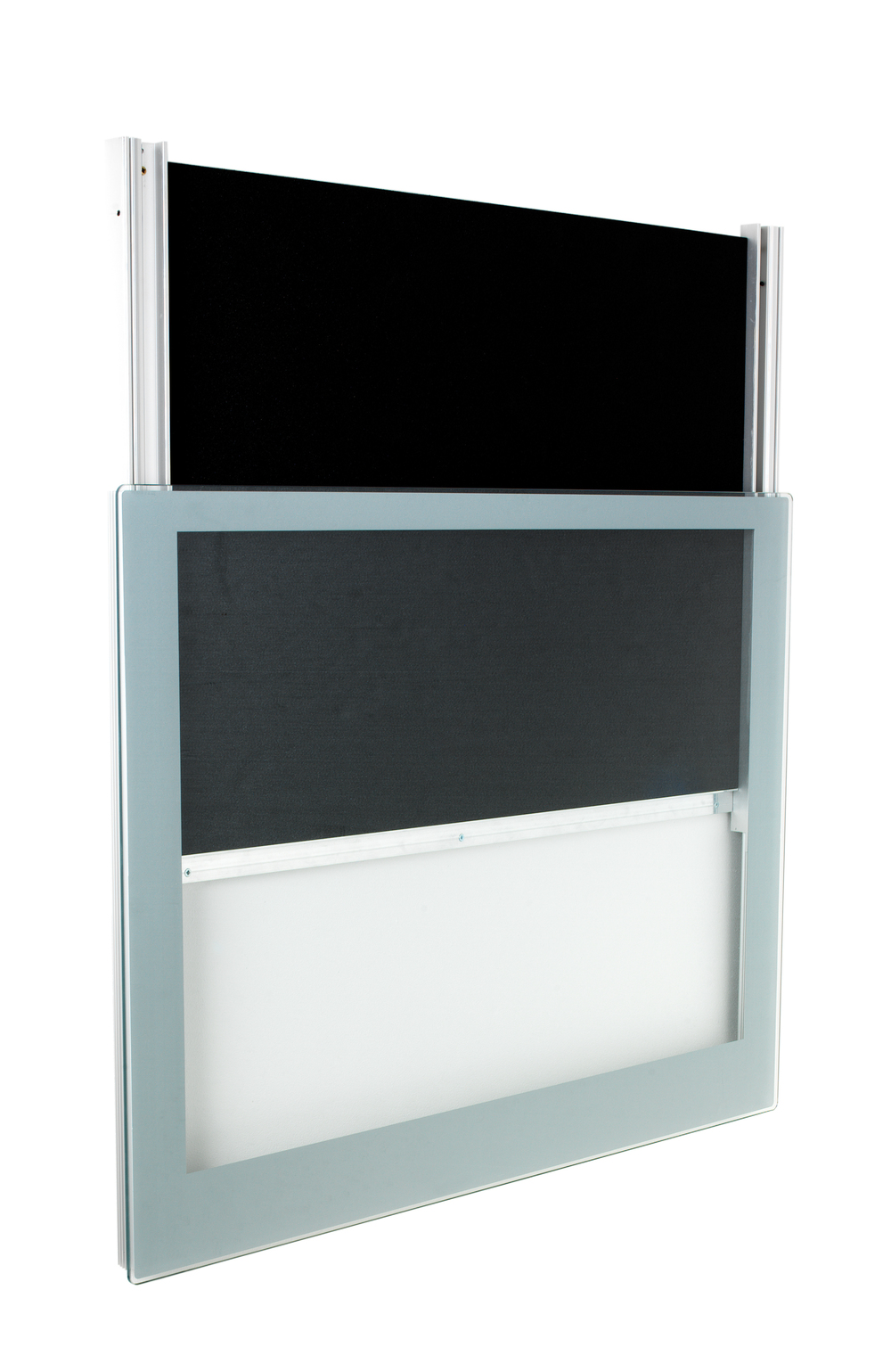 frameless display case mount