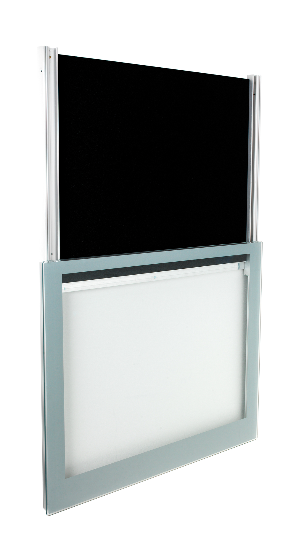 frameless sign display case
