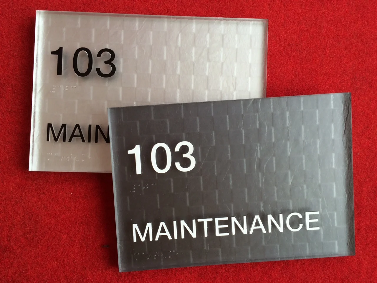 DURA-press thermoformed signs