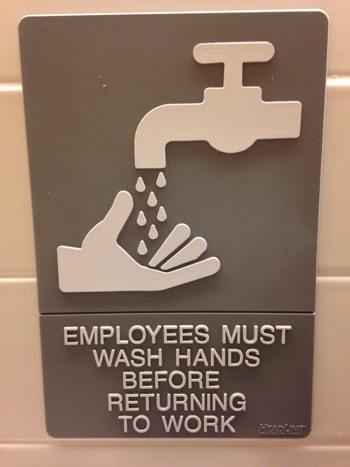 SURE-press thermoformed sign