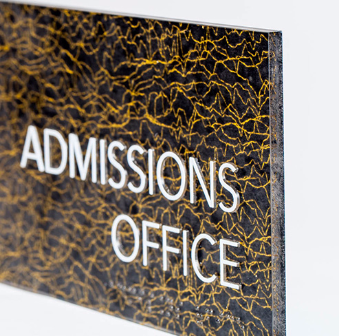 Admissions Office Sign