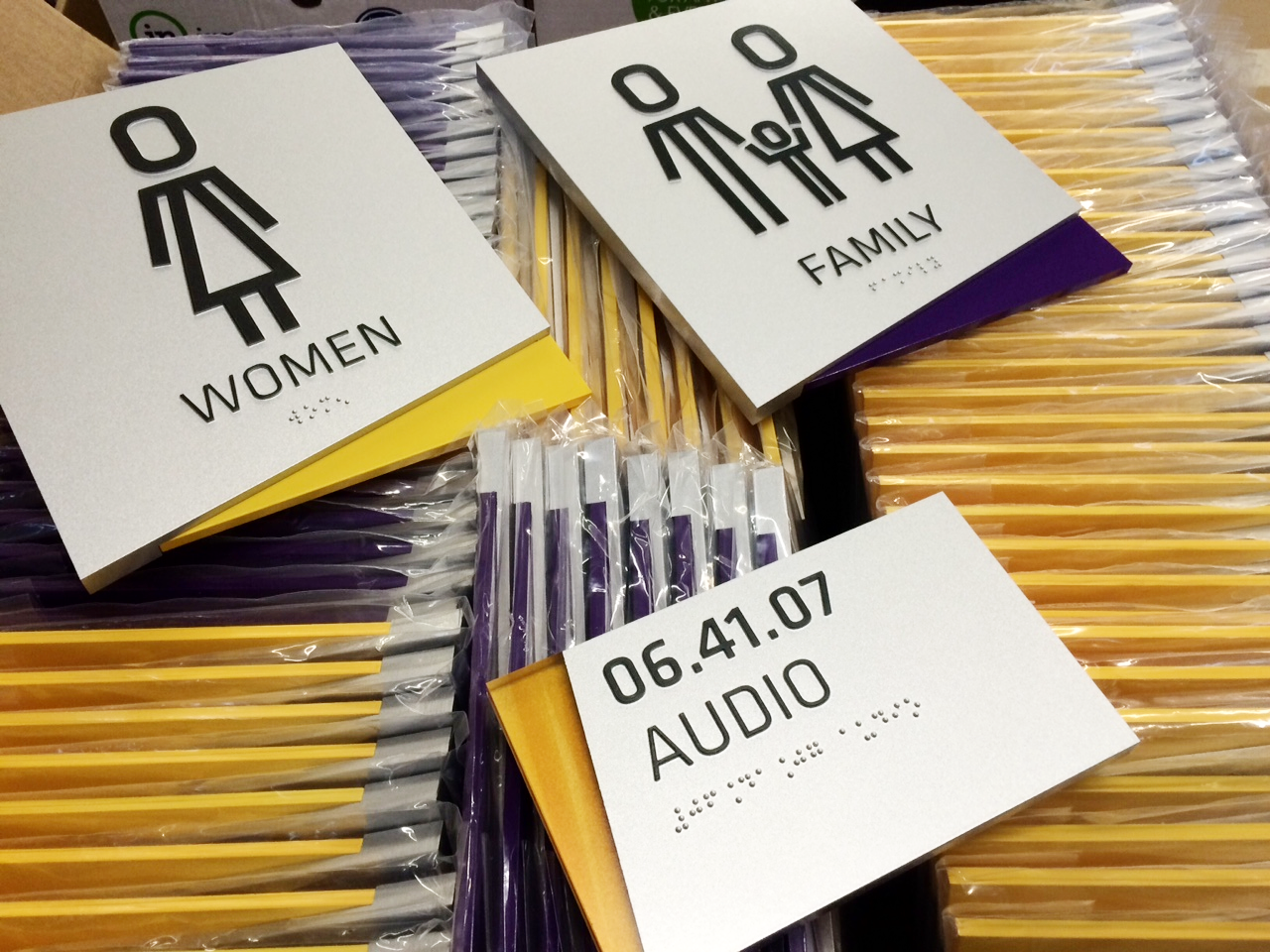 US Bank Stadium Tactile Signs