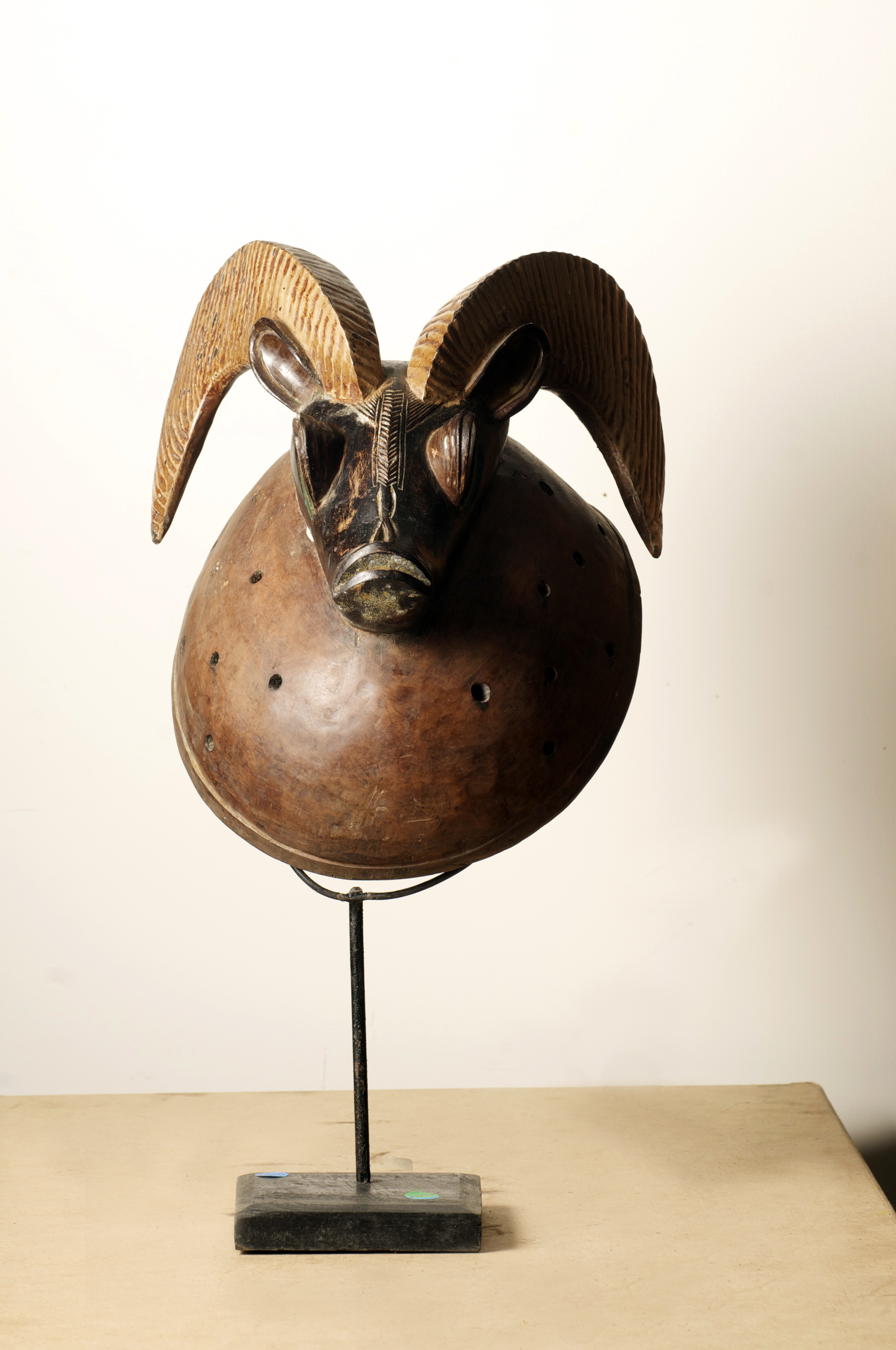 Baule Ram Mask, Cote D'ivoire height. 22.6 inch. Pp. $315.00.jpg