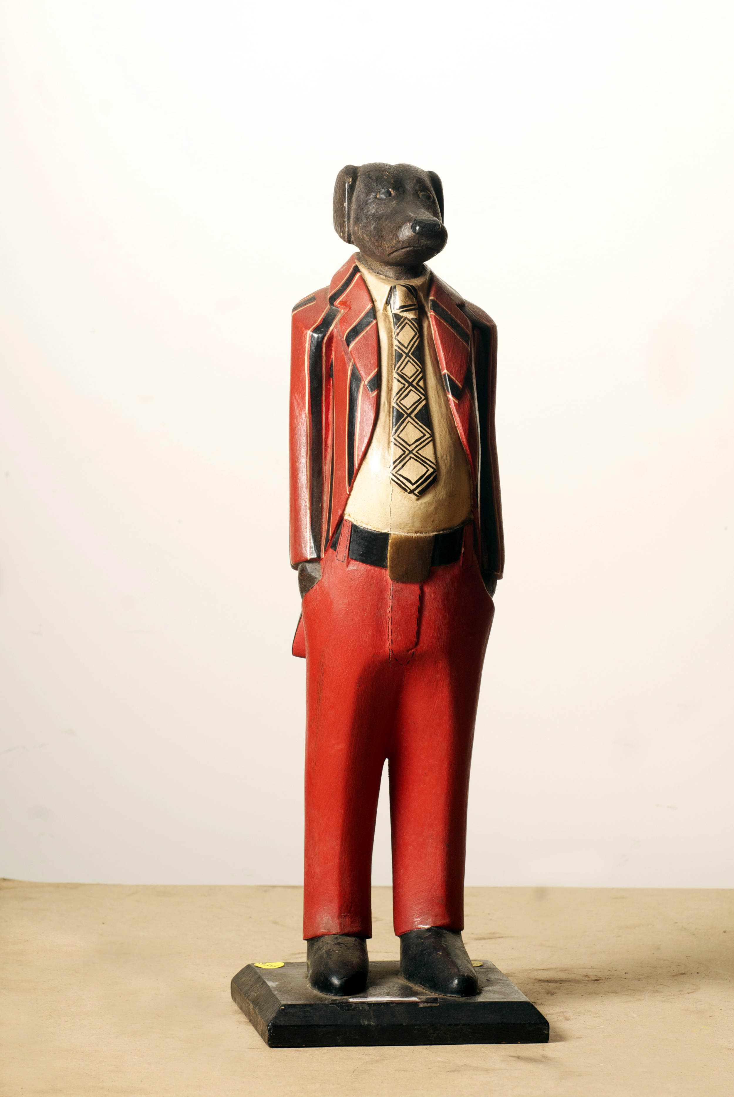 Colonial Figure Dog man, Cote D'Ivoire. Height 24.6 inch.Pp.$355.00.jpg