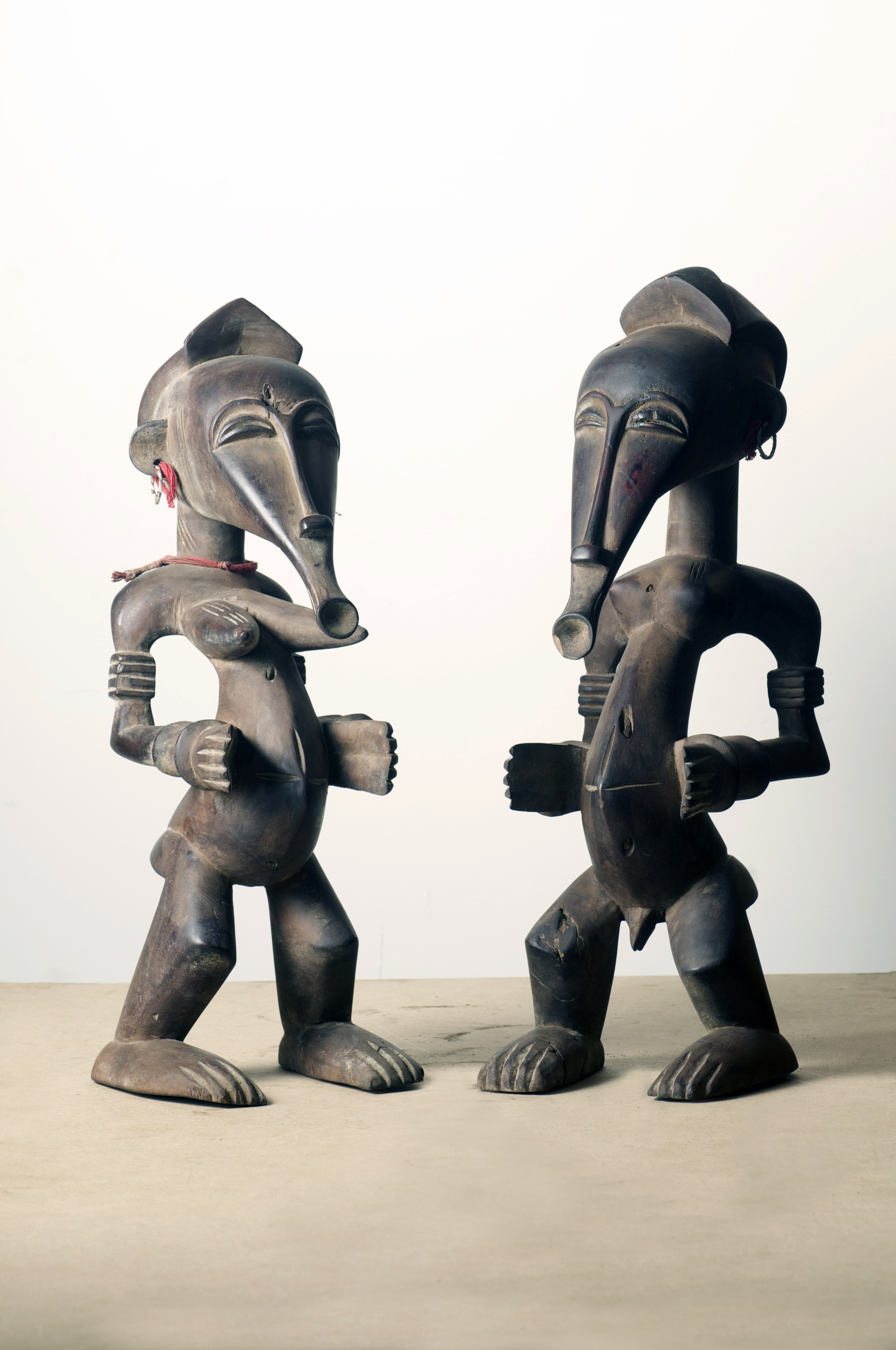 Senufo couple figures, Cote d'Ivoire. Height 20.2 inch.Pp. $1400..jpg